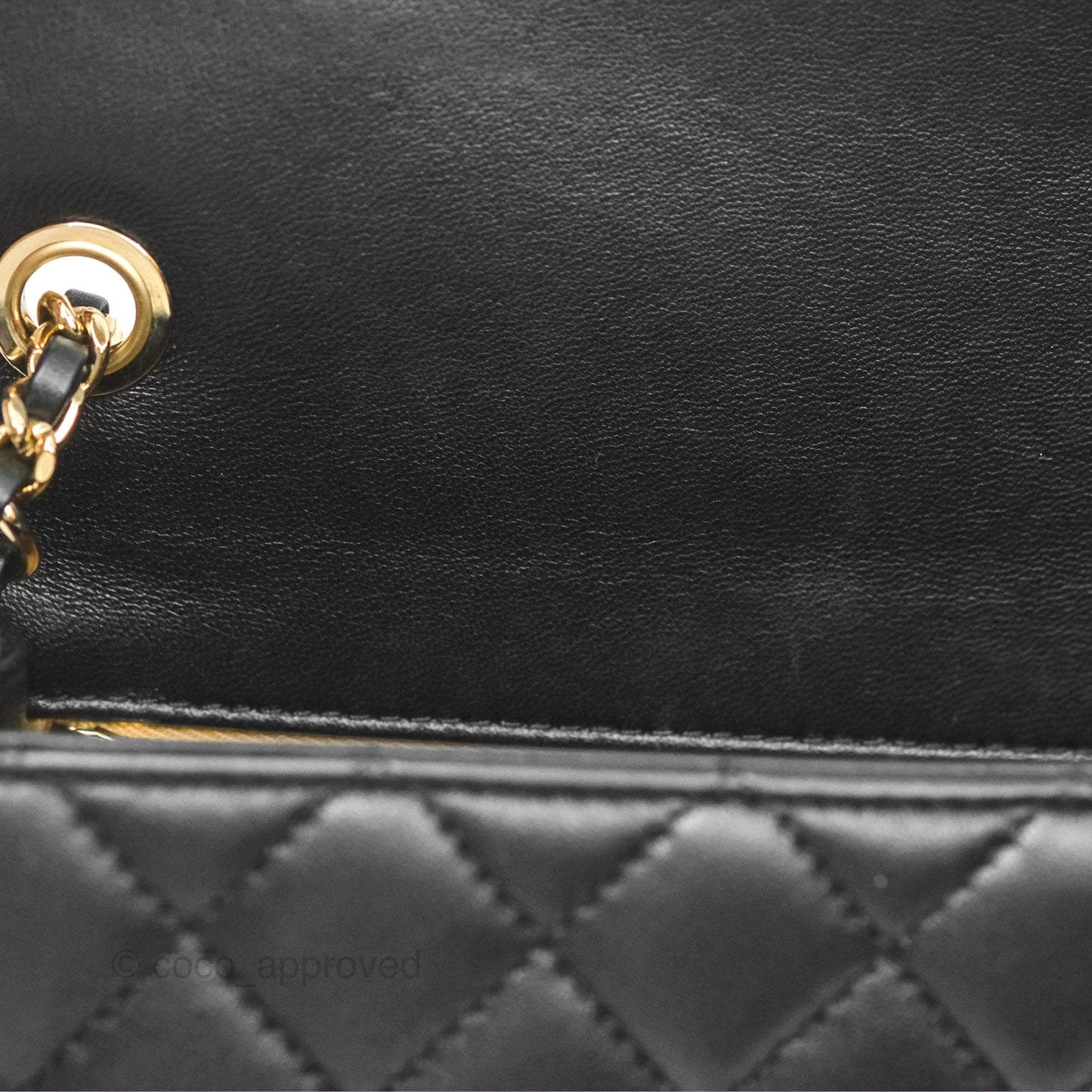 Chanel Ball Crush Mini Rectangular Black Lambskin Gold Hardware 23C