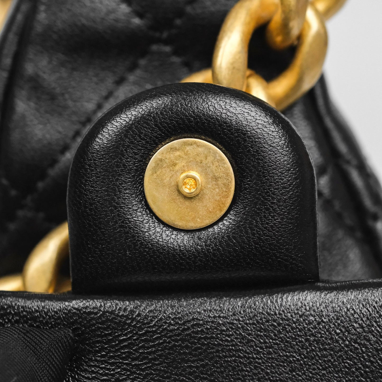 Chanel Quilted Large Trendy Double Pocket Hobo Black Lambskin Gold Hardware