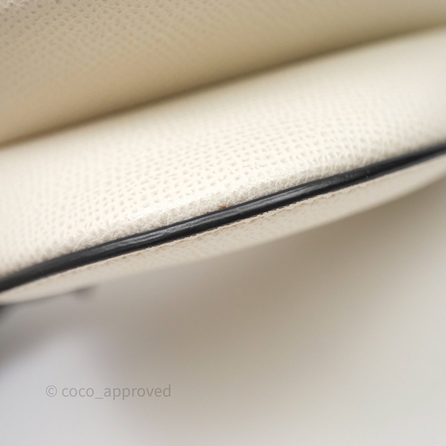 Christian Dior Mini Saddle Bag White Grained Calfskin Gold Hardware
