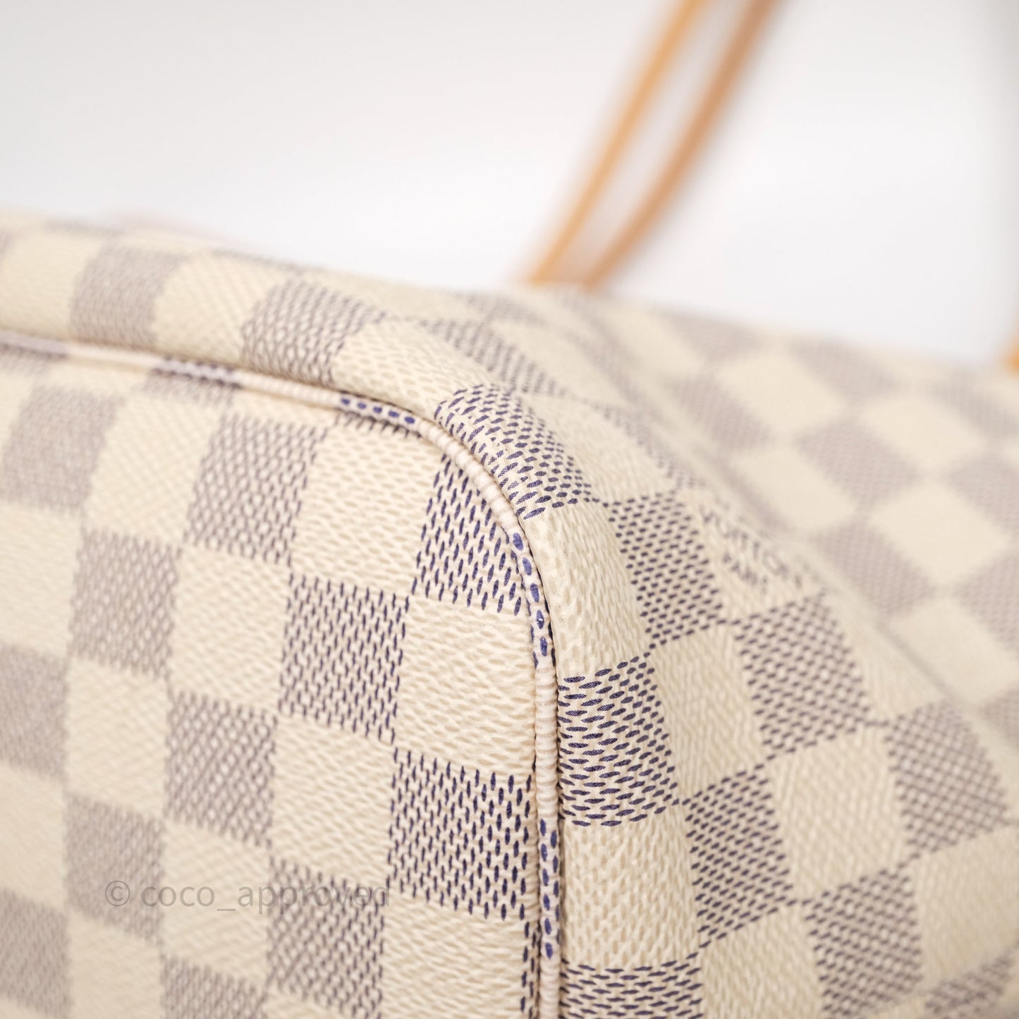 Louis Vuitton Neverfull MM Damier Azur Canvas Tote Bag