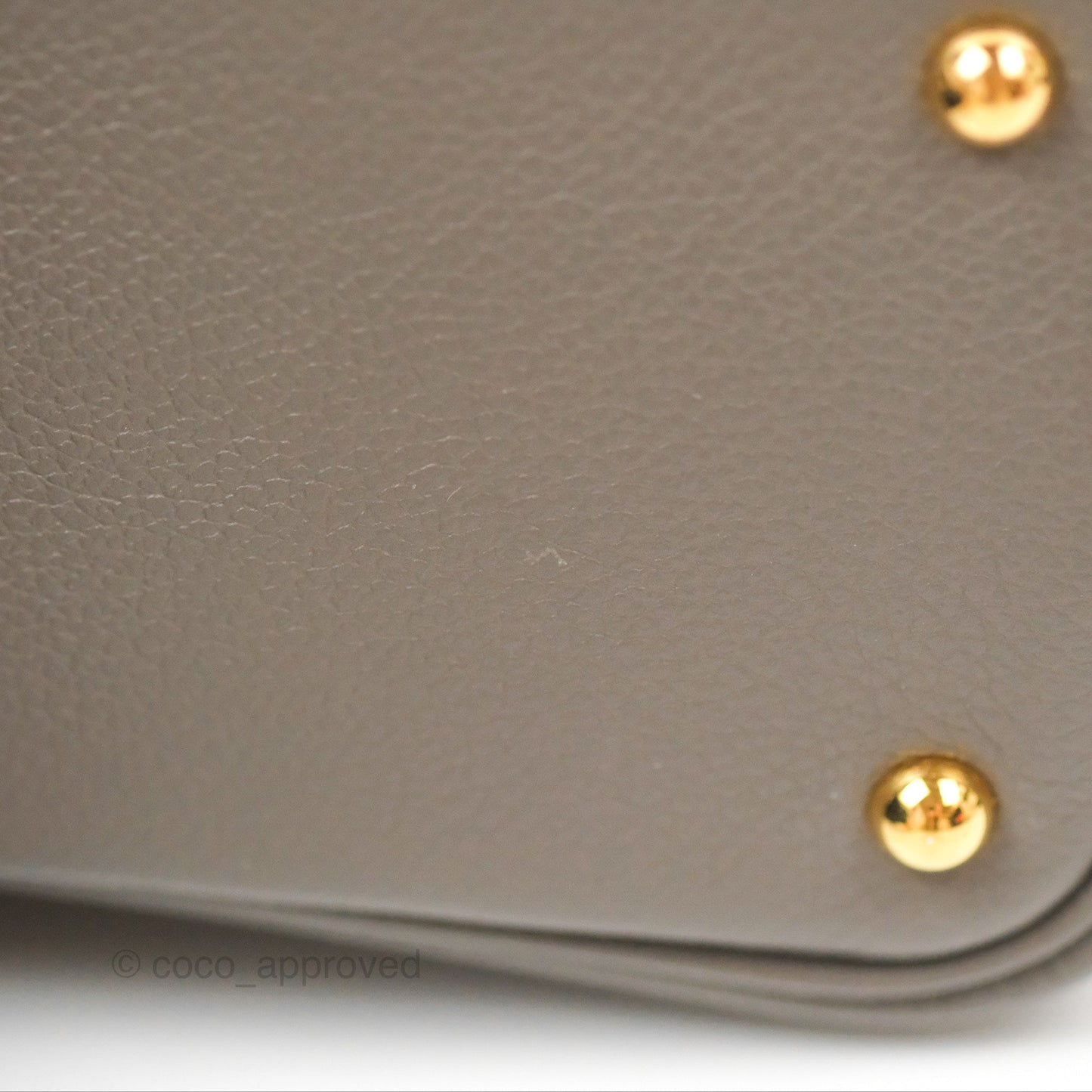 Hermès Bolide Mini 1923 Gris Etain 8F Evercolor Gold Hardware