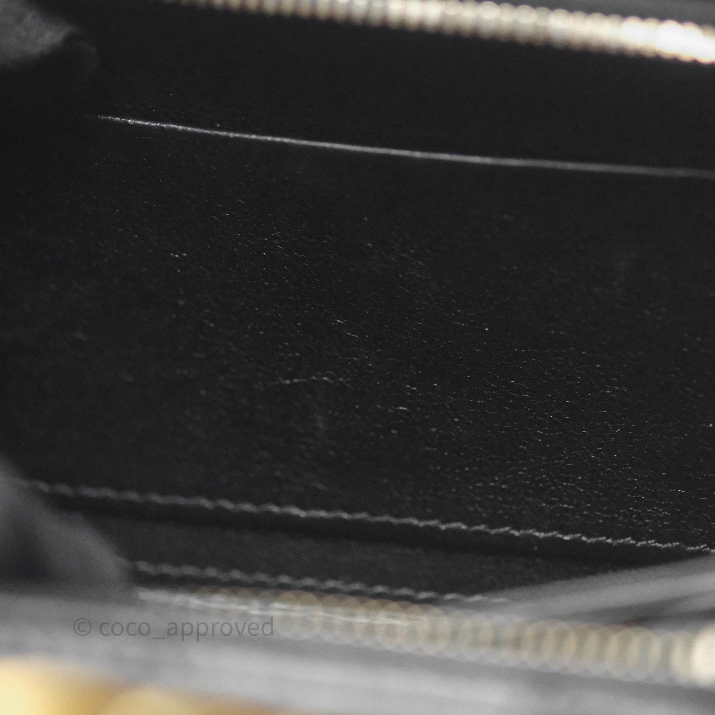 Chanel Top Handle Vanity Case Black Lambskin Aged Gold Hardware 22A
