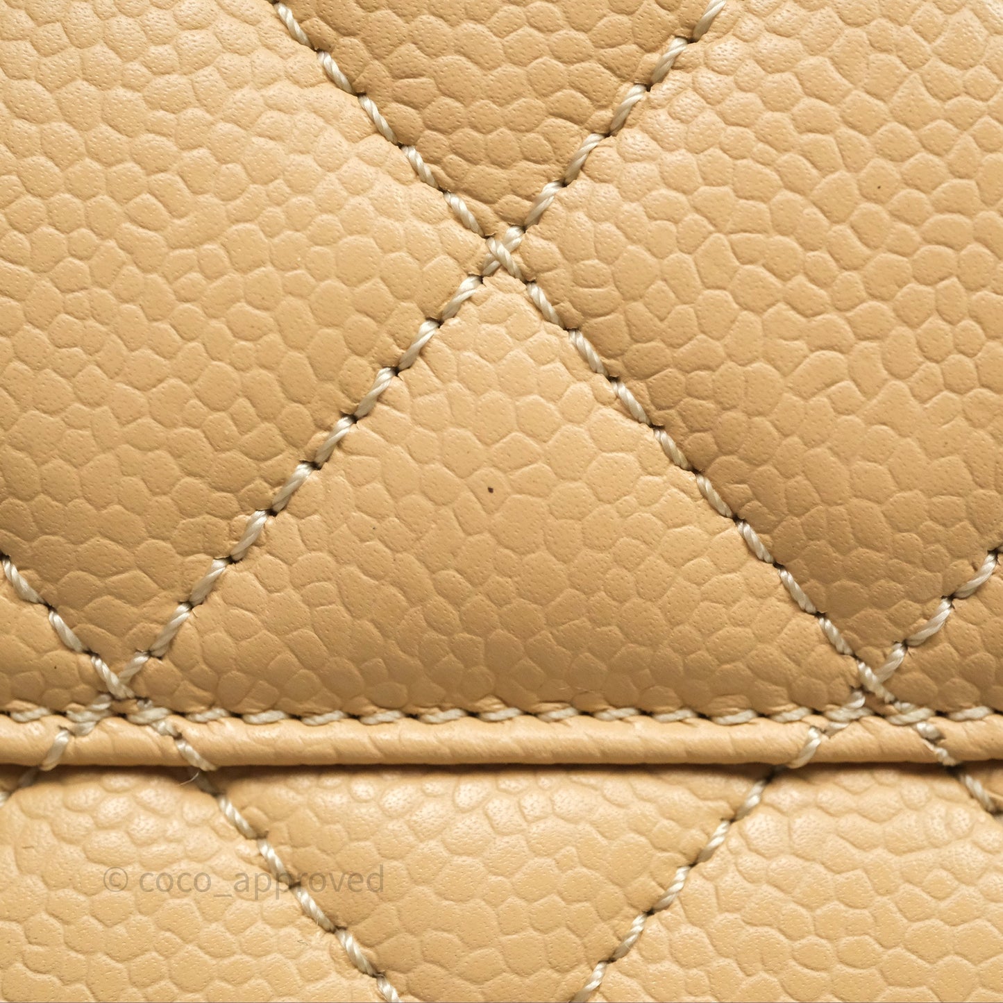 Chanel GST Beige Caviar Silver Hardware