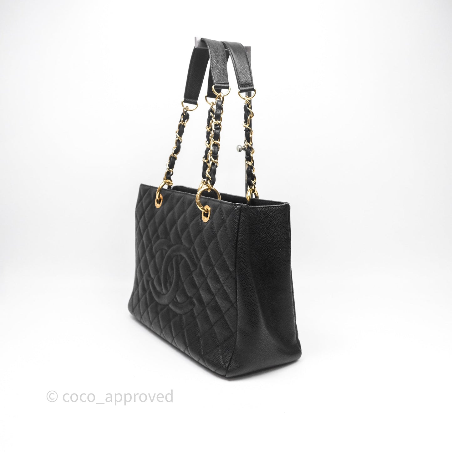 Chanel GST Black Caviar Gold Hardware