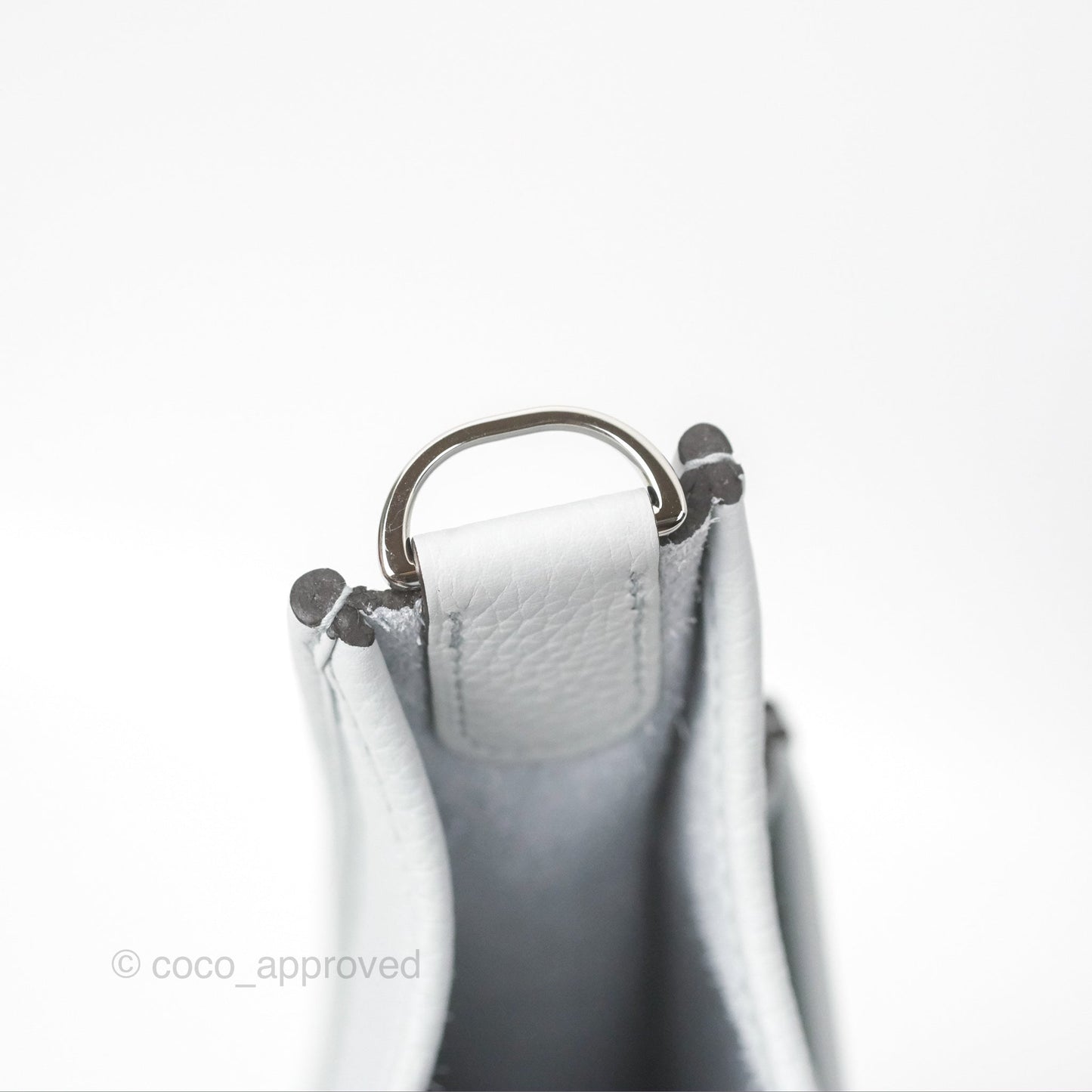 Hermes Evelyne III 29 Bleu Pale Clemence Palladium Hardware