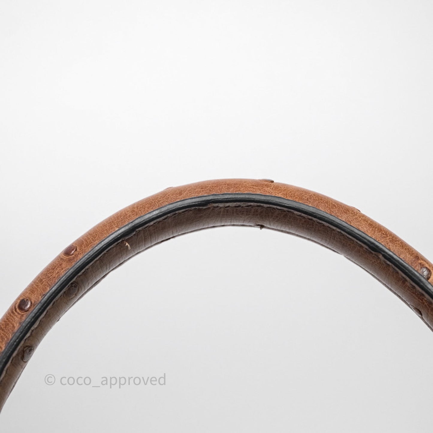 Hermès Kelly 28 Chocolate Ostrish Sellier Gold Hardware