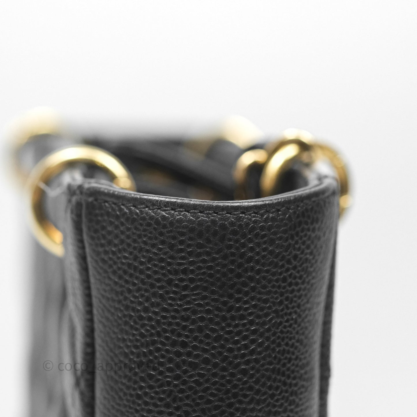 Chanel Vertical GST Black Caviar Gold Hardware