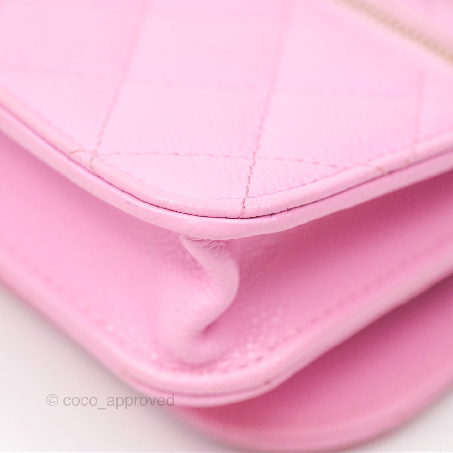 Chanel Business Affinity Clutch With Chain Pink Caviar Gold Hardware
