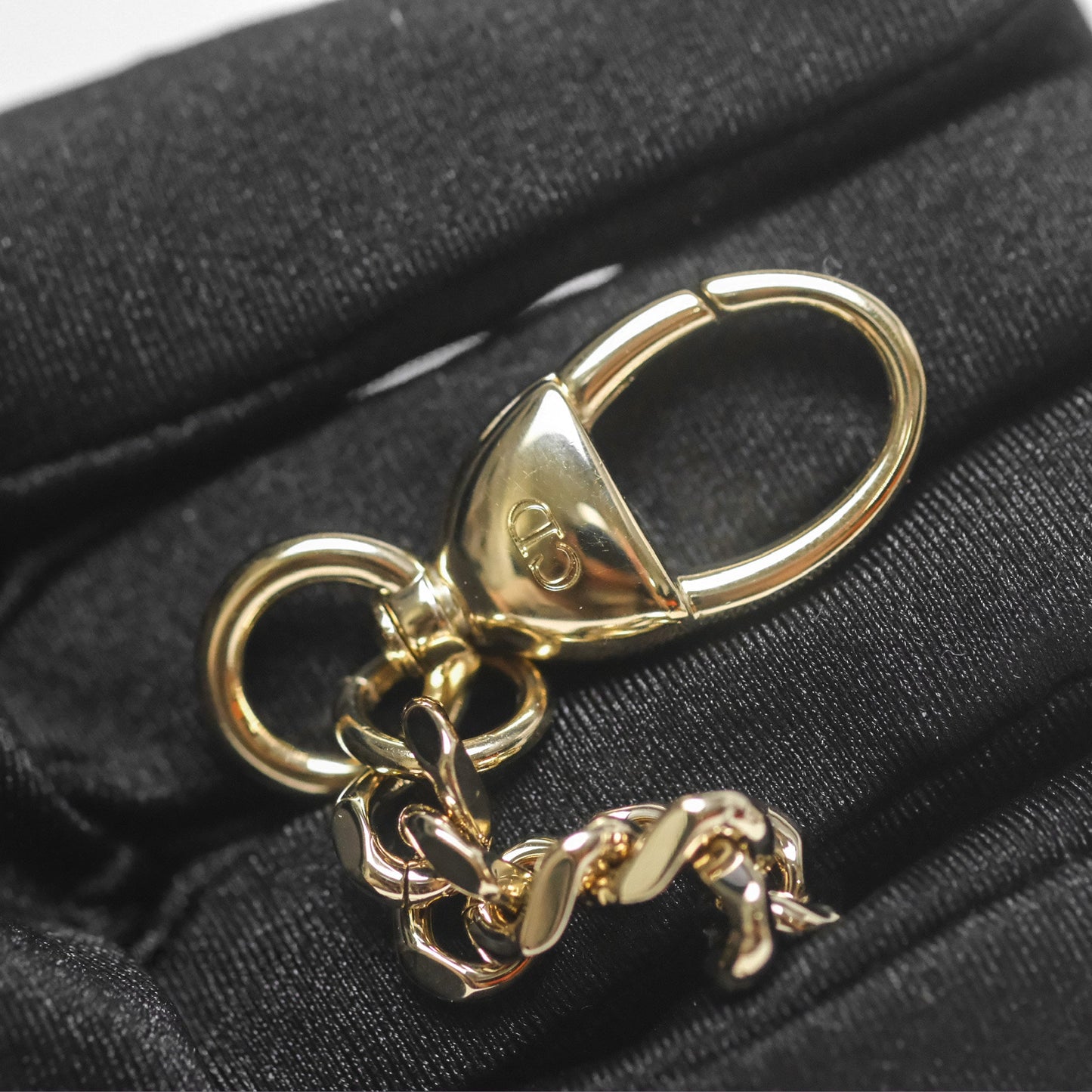 Dior Mini Lady Dior Ombre Grey White Lizard Gold Hardware