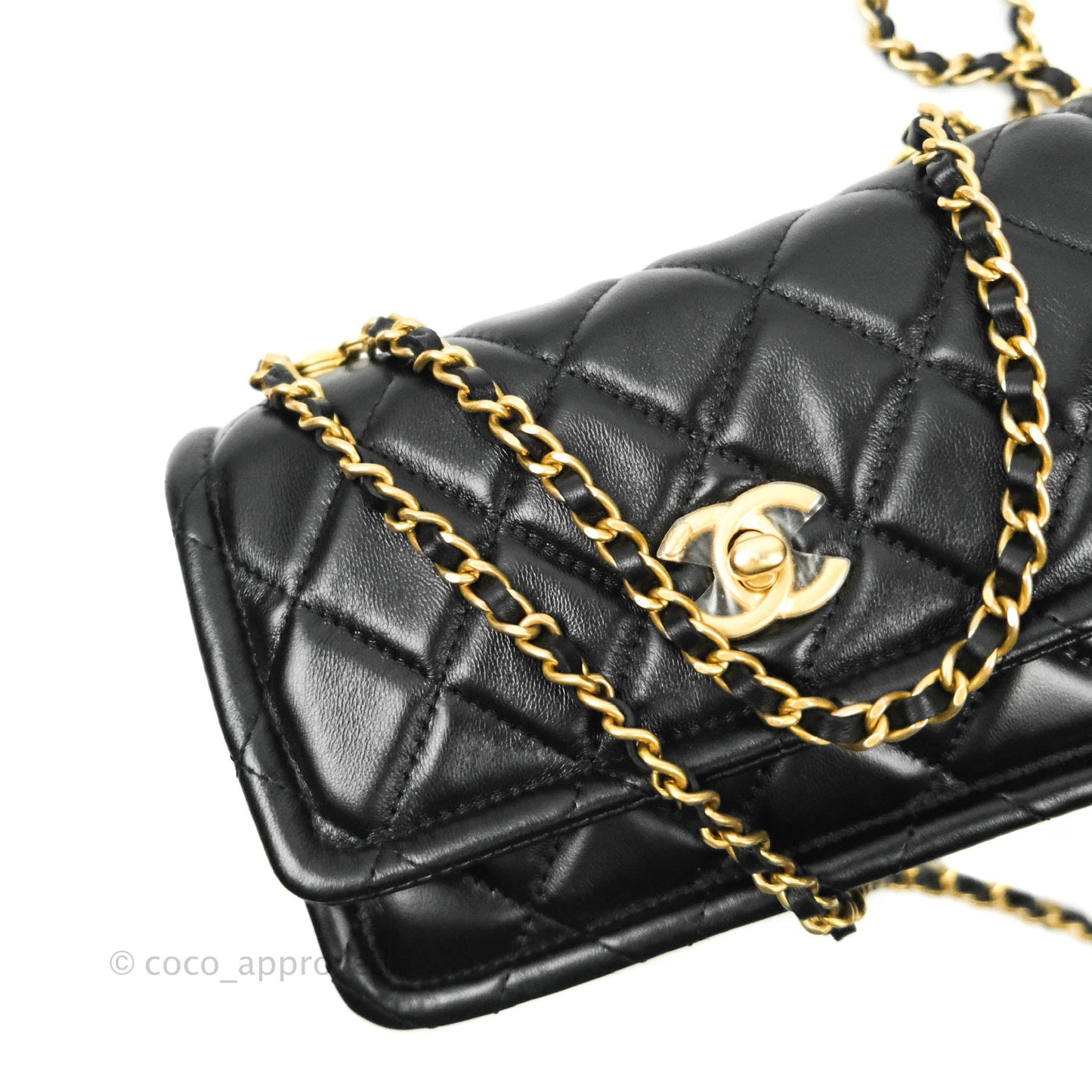 Chanel Clutch With Chain (O-purse-vanity With Chain) Black
