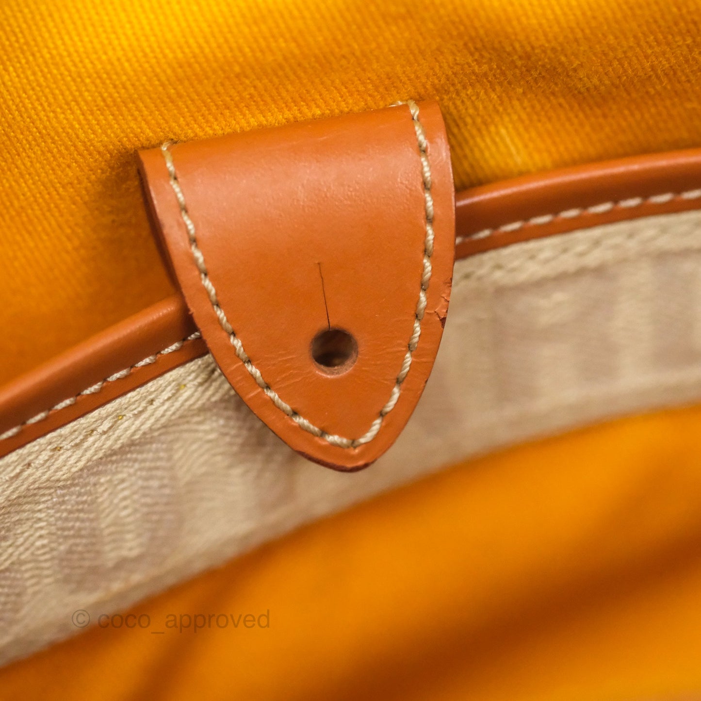 Goyard Saint Martin Bag Goyardine Canvas Black/ Tan