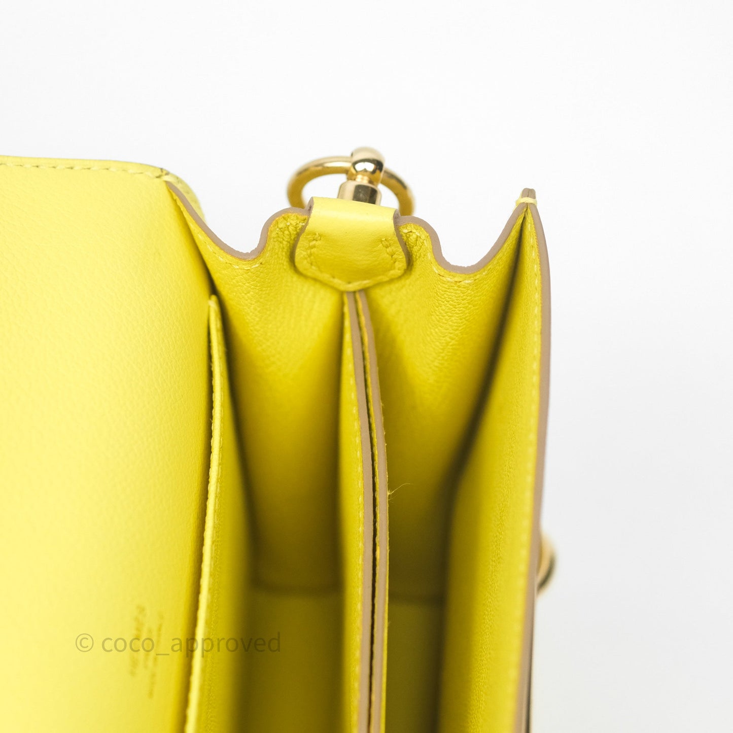 Hermès Roulis Mini 18 Lime 9R Evercolor Gold Hardware