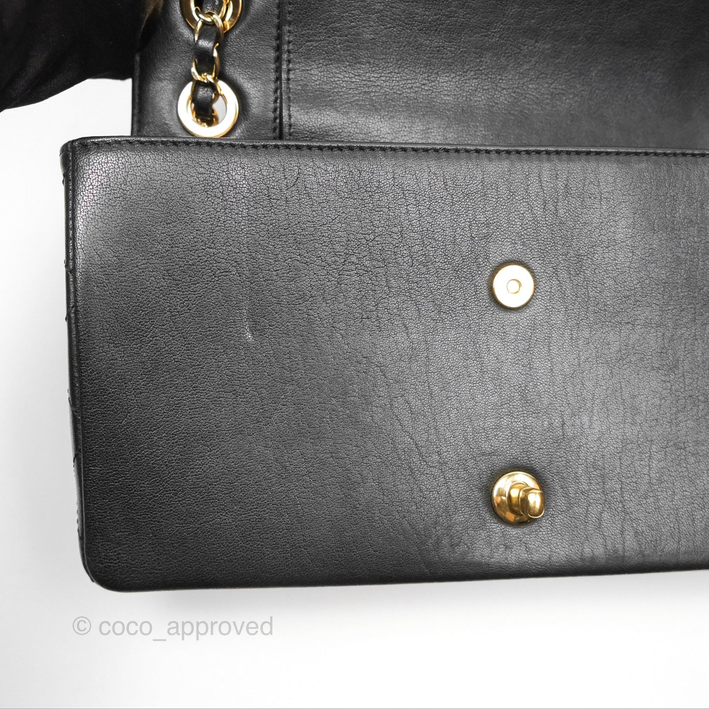 Chanel Mademoiselle Flap Bag Black Calfskin Gold Hardware