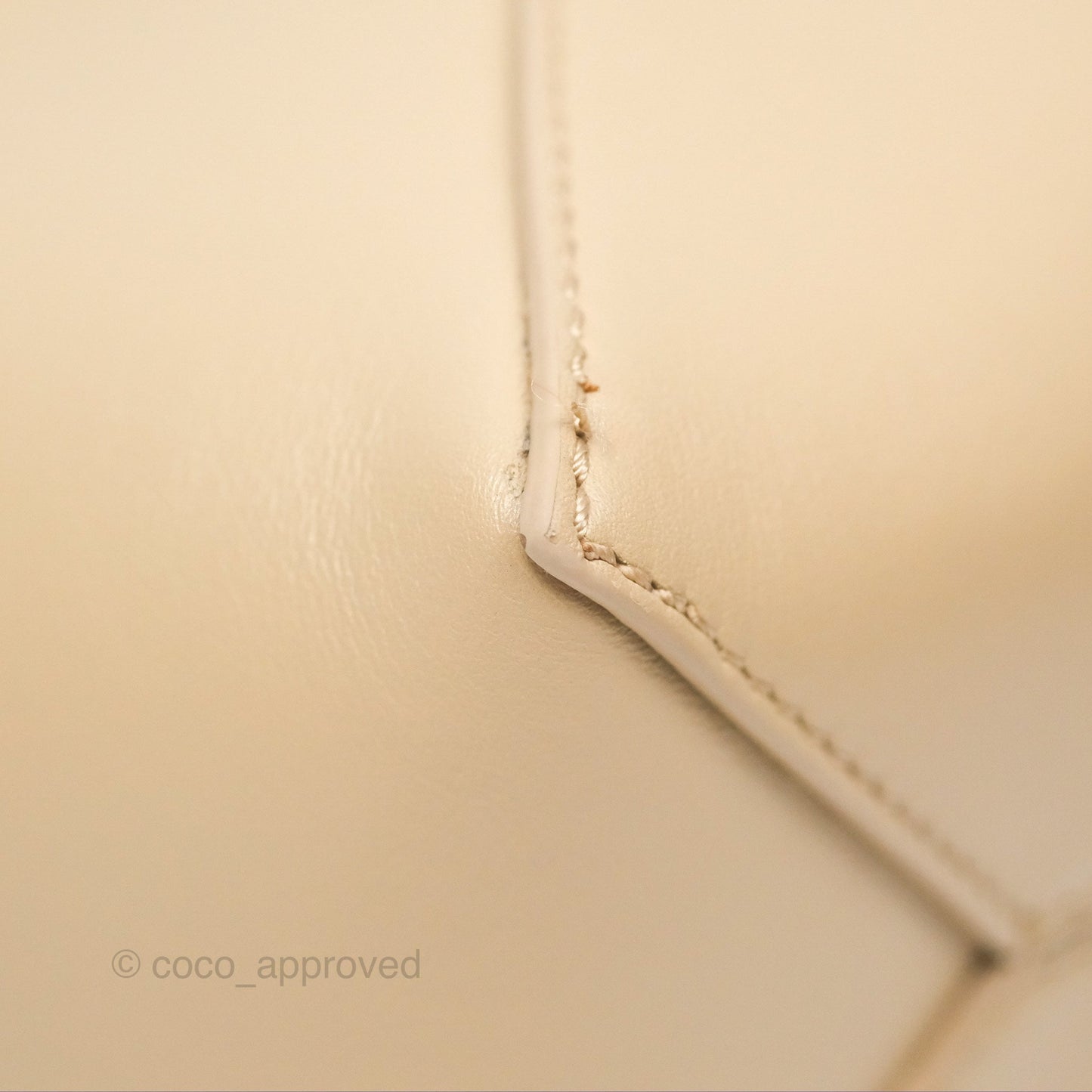 Loewe Mini Puzzle Fold Tote In Shiny Calfskin Soft White/ Paper Craft