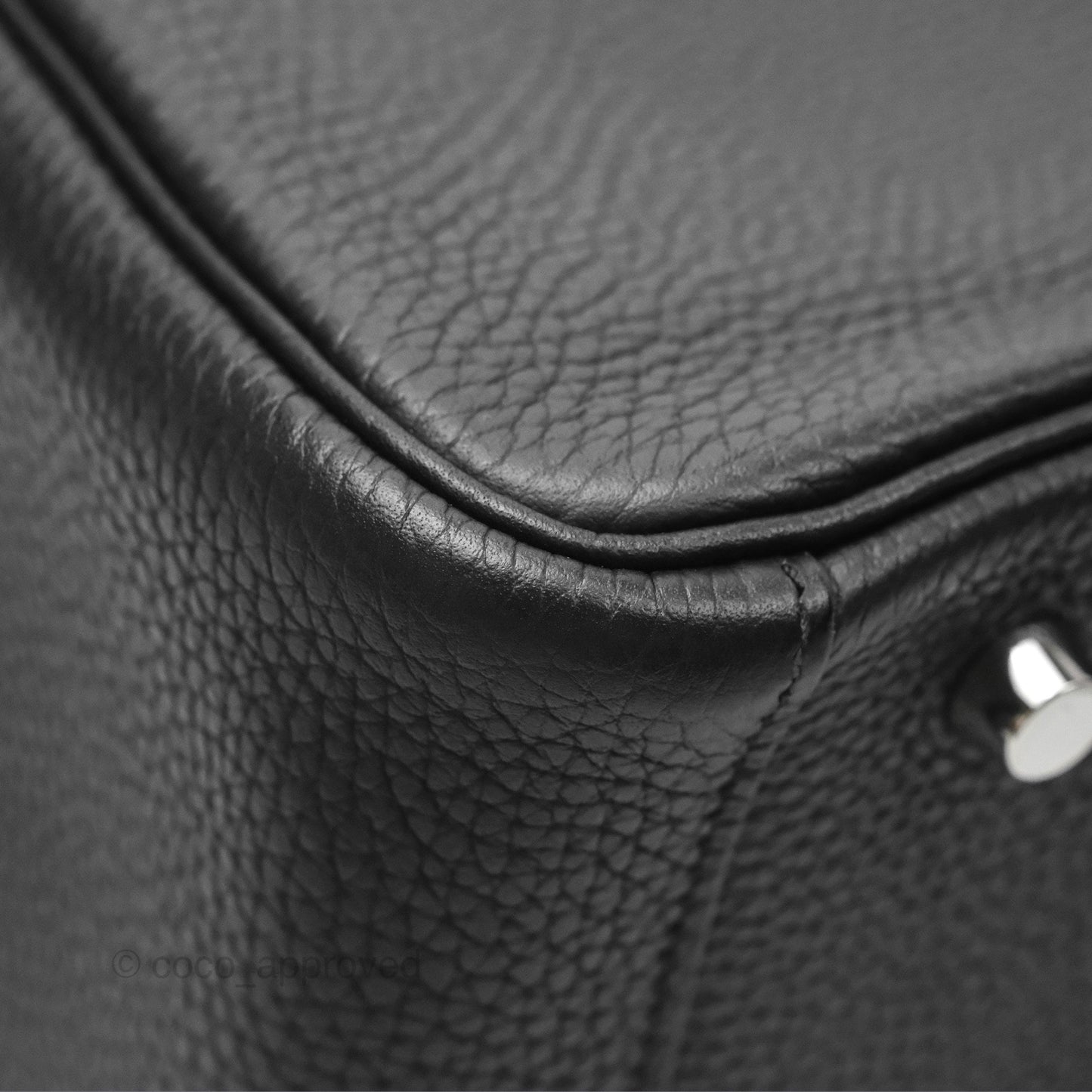 Hermès Lindy 30 Black Clemence Palladium Hardware