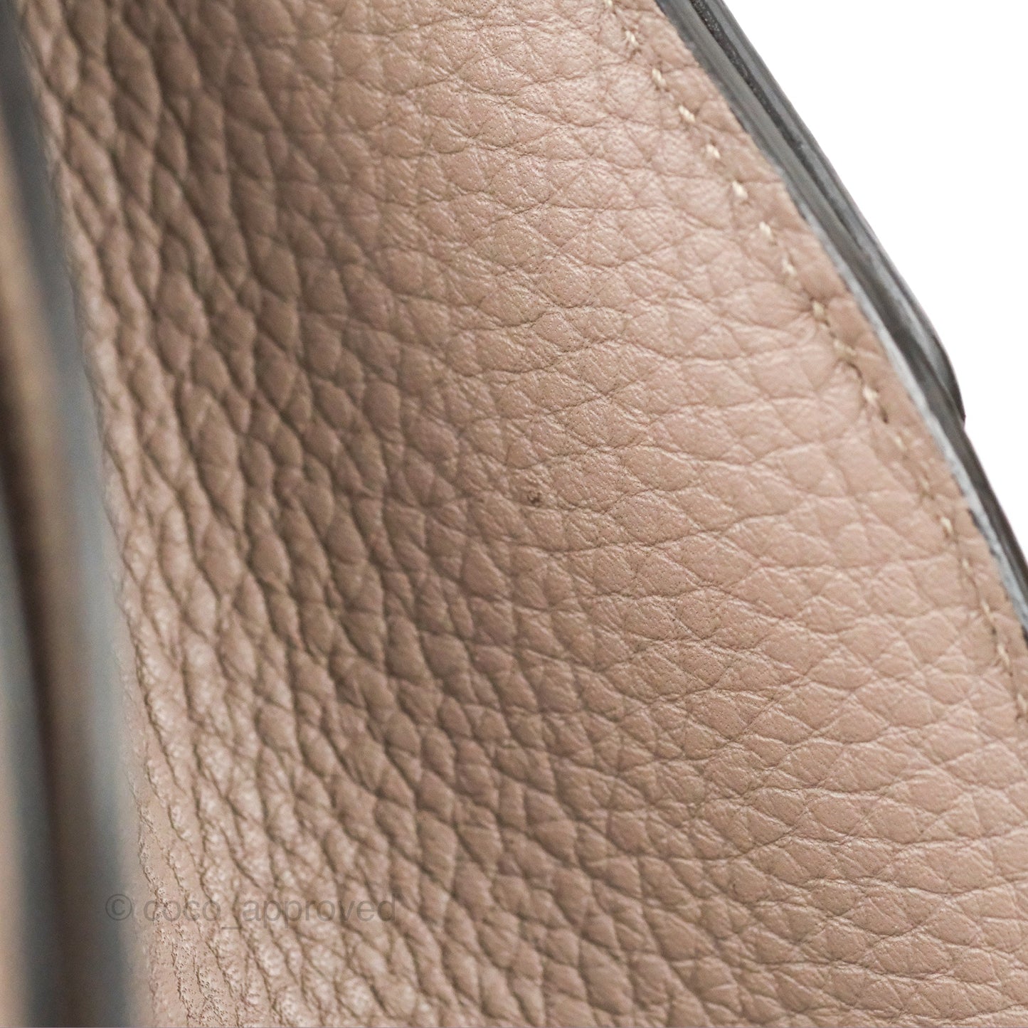 Moynat Réjane PM bag Tourterelle Grained Blush Leather Silver Hardware