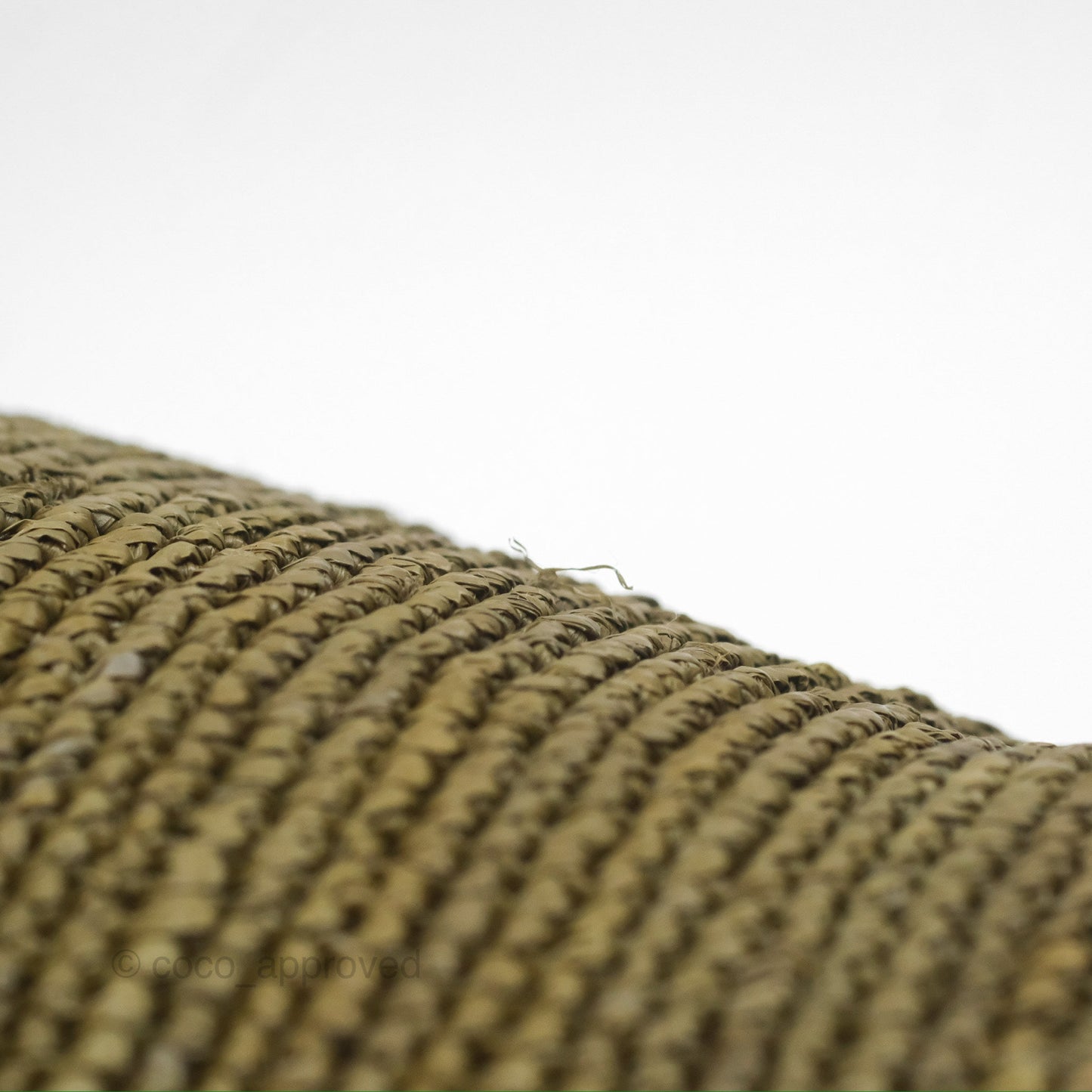 Loewe Mini Slit Bag in Raffia / Calfskin Natural Olive