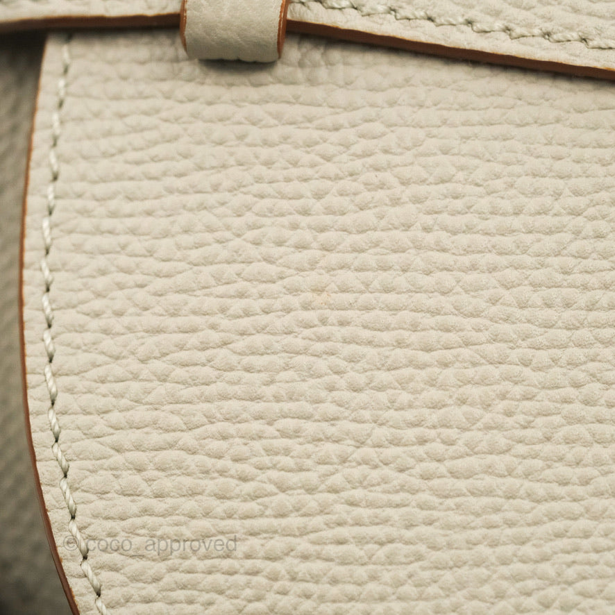 Loewe Mini Dual Gate Bag Light Ghost Pebbled Grain Calfskin