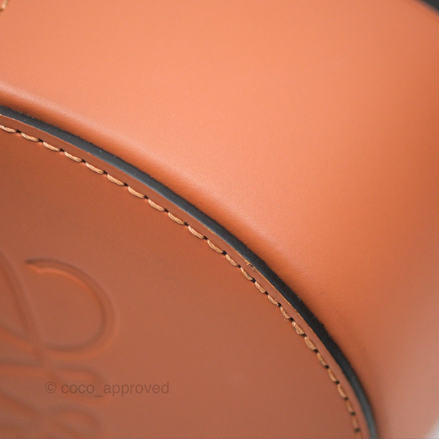 Loewe Small Balloon Bucket Bag Black Tan Calfskin