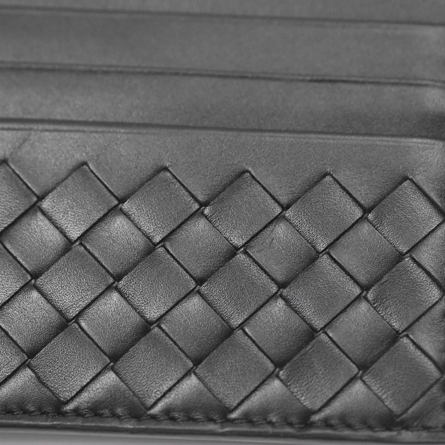 Bottega Veneta Intrecciato Card Holder Black