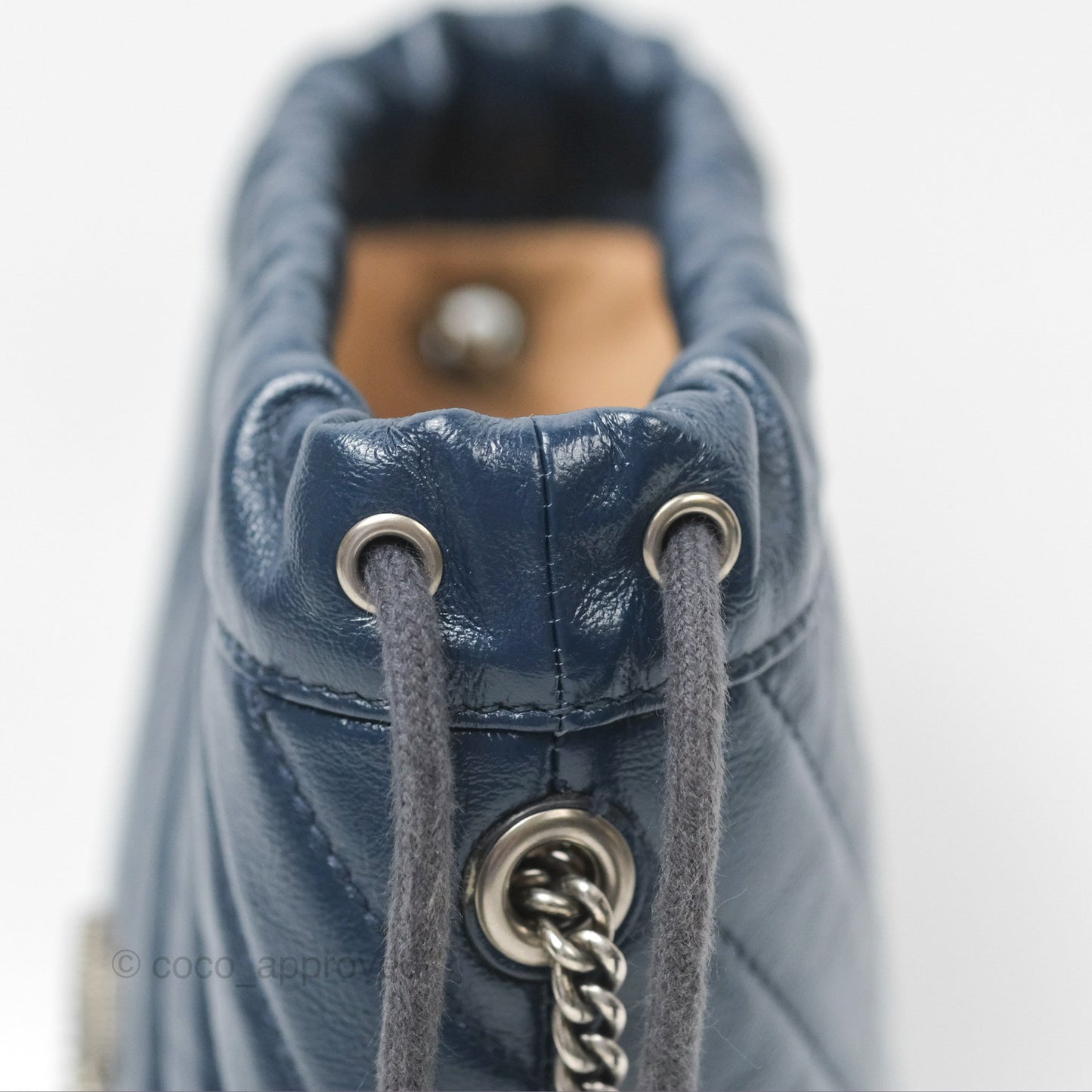 Gucci Mini GG Marmont Leather Bucket Bag Navy