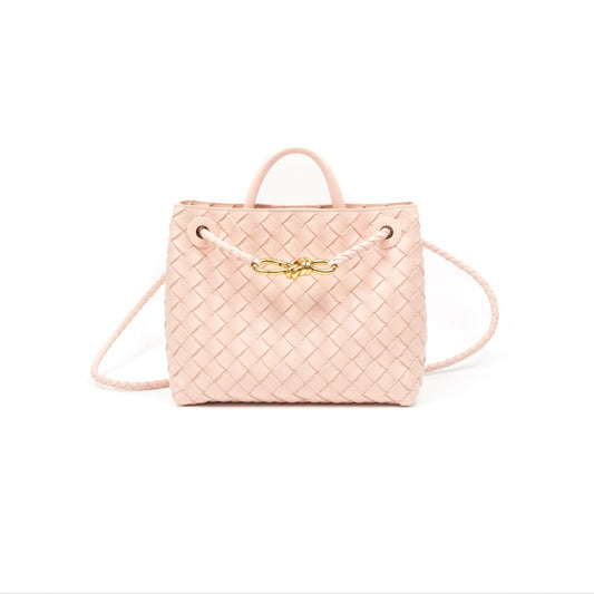Bottega Veneta Small Andiamo Bag Lotus Intrecciato Lambskin