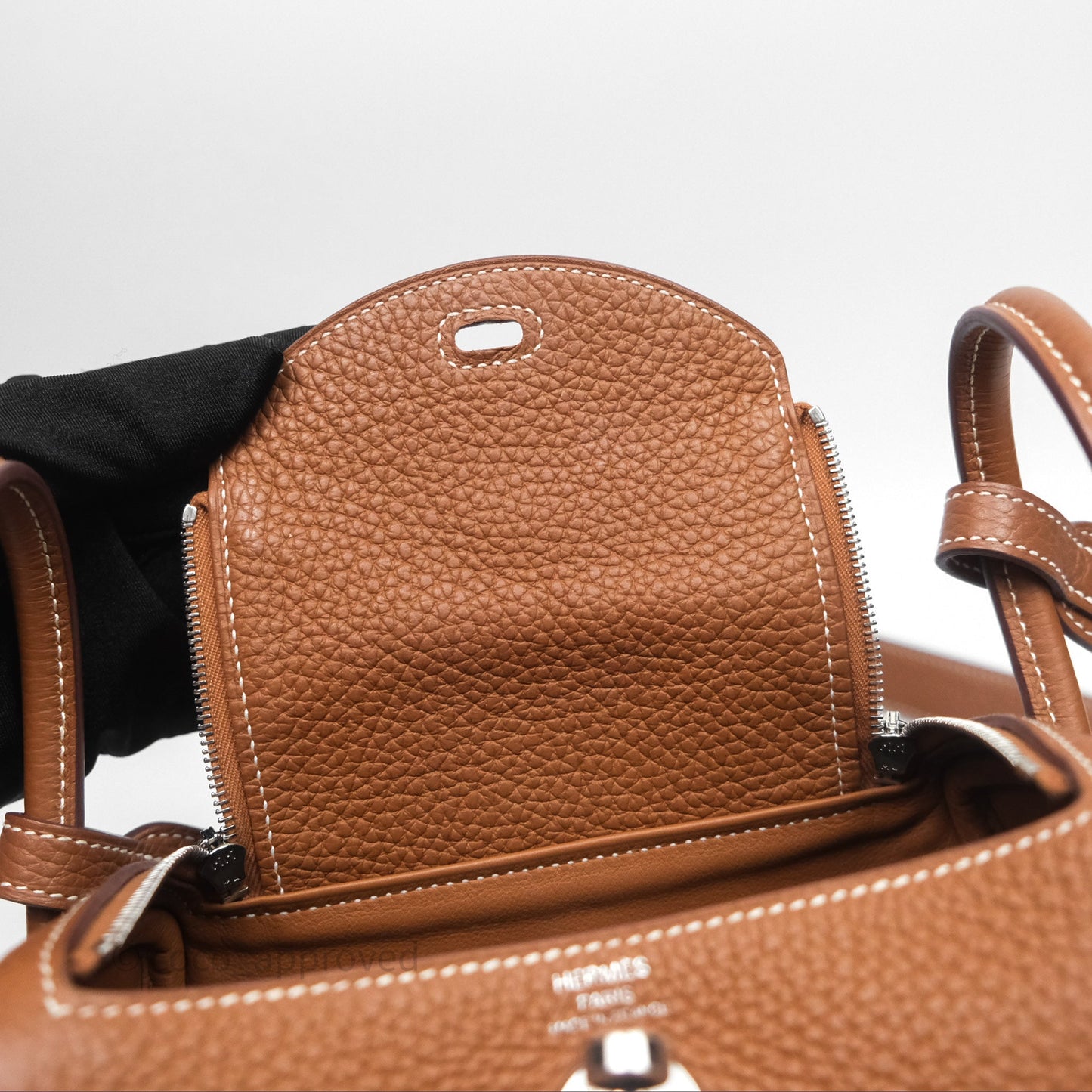 Hermès Mini Lindy 20 Gold Clemence Palladium Hardware