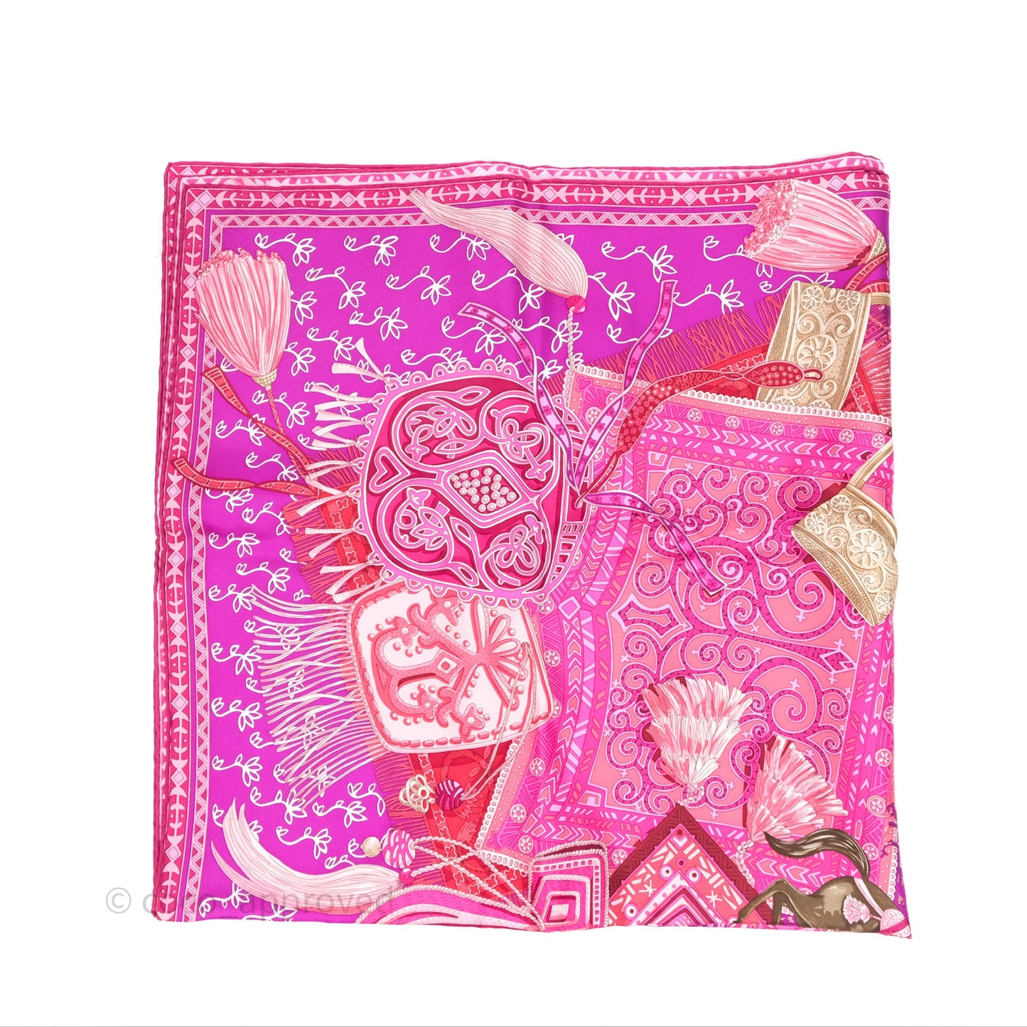 Hermès Cavaliers du Caucase Silk Scarf 90
