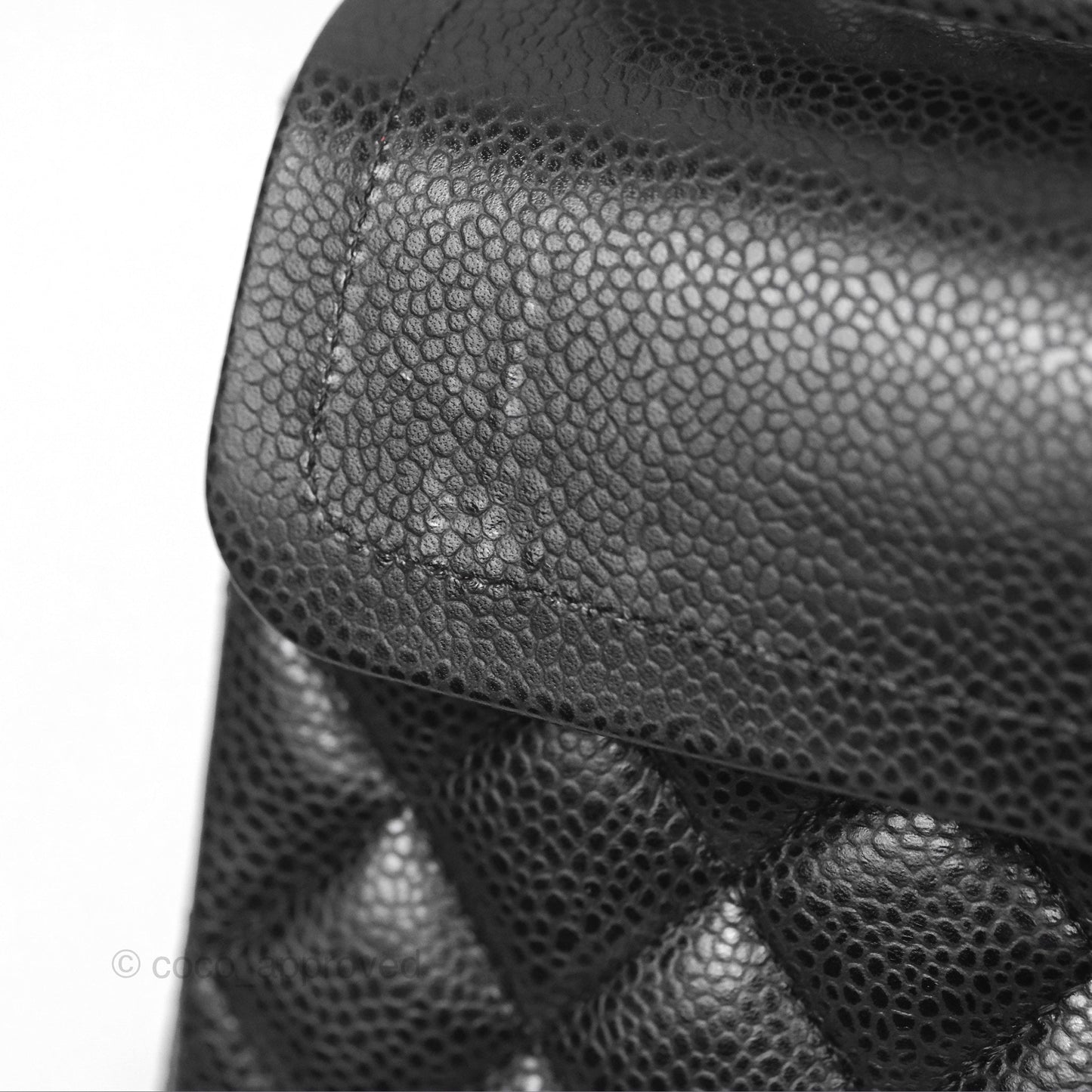 Chanel Small Classic Flap Quilted Black Caviar Silver Hardware
