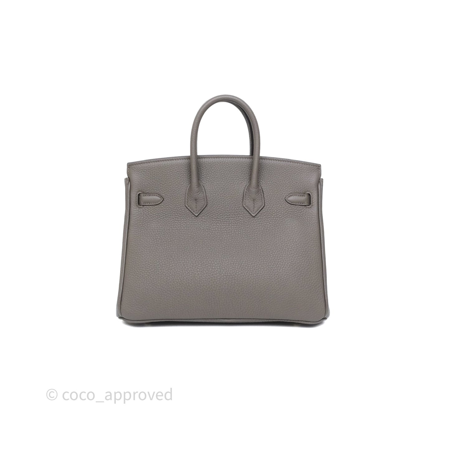 Hermès Birkin 25 Retourne Gris Etain 8F Togo Palladium Hardware