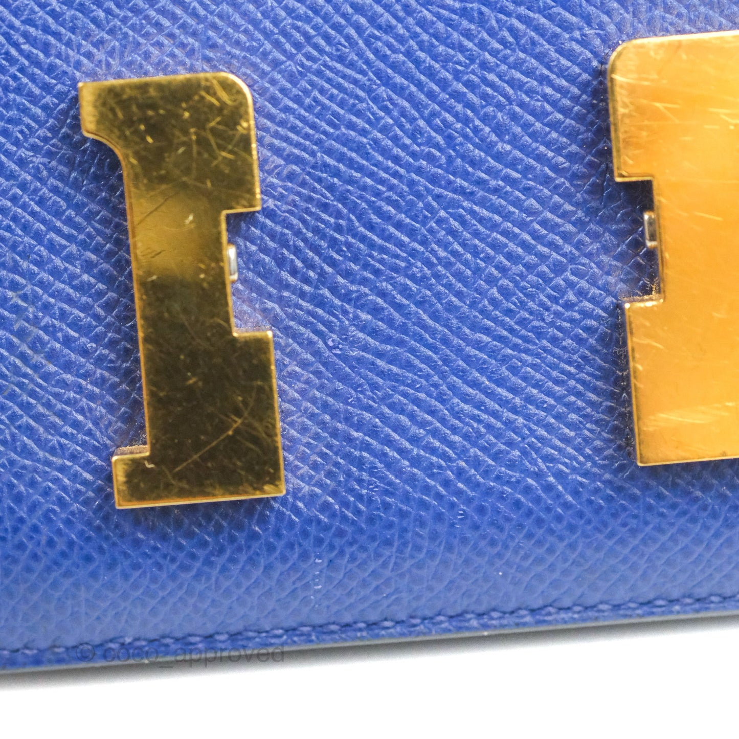 Hermès Constance Mini 18cm Bleu Electric Epsom Gold Hardware