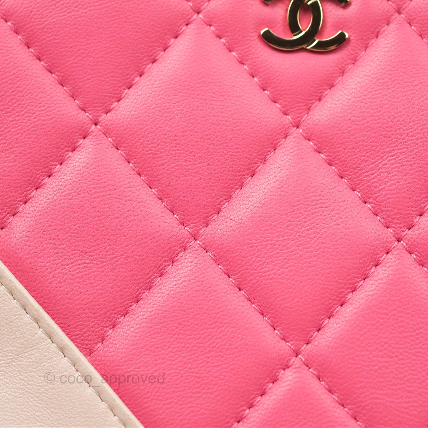 Chanel Cosmetic Case Clutch Patchwork Lambskin Gold Hardware