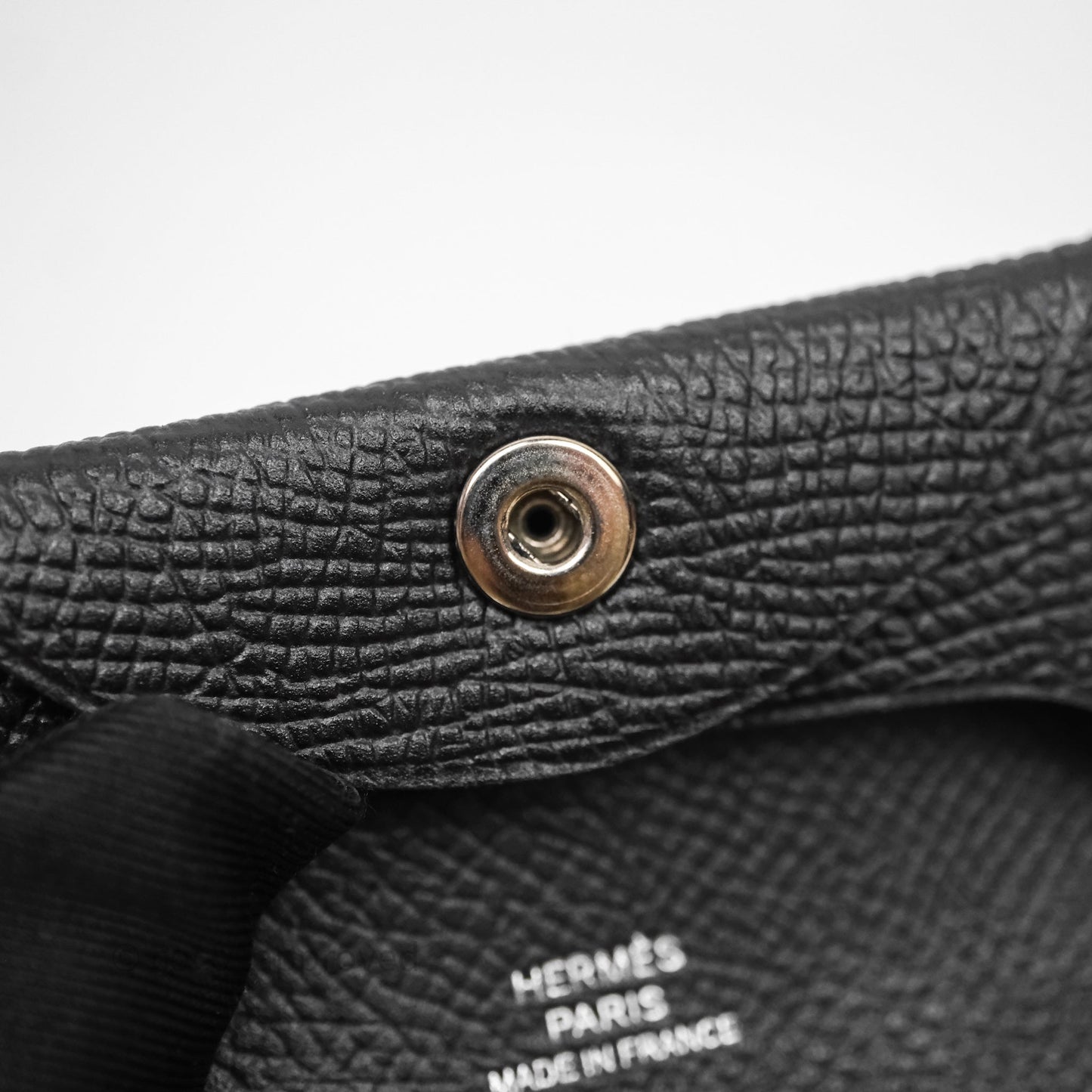 Hermes Bastia Change Purse Noir Epsom