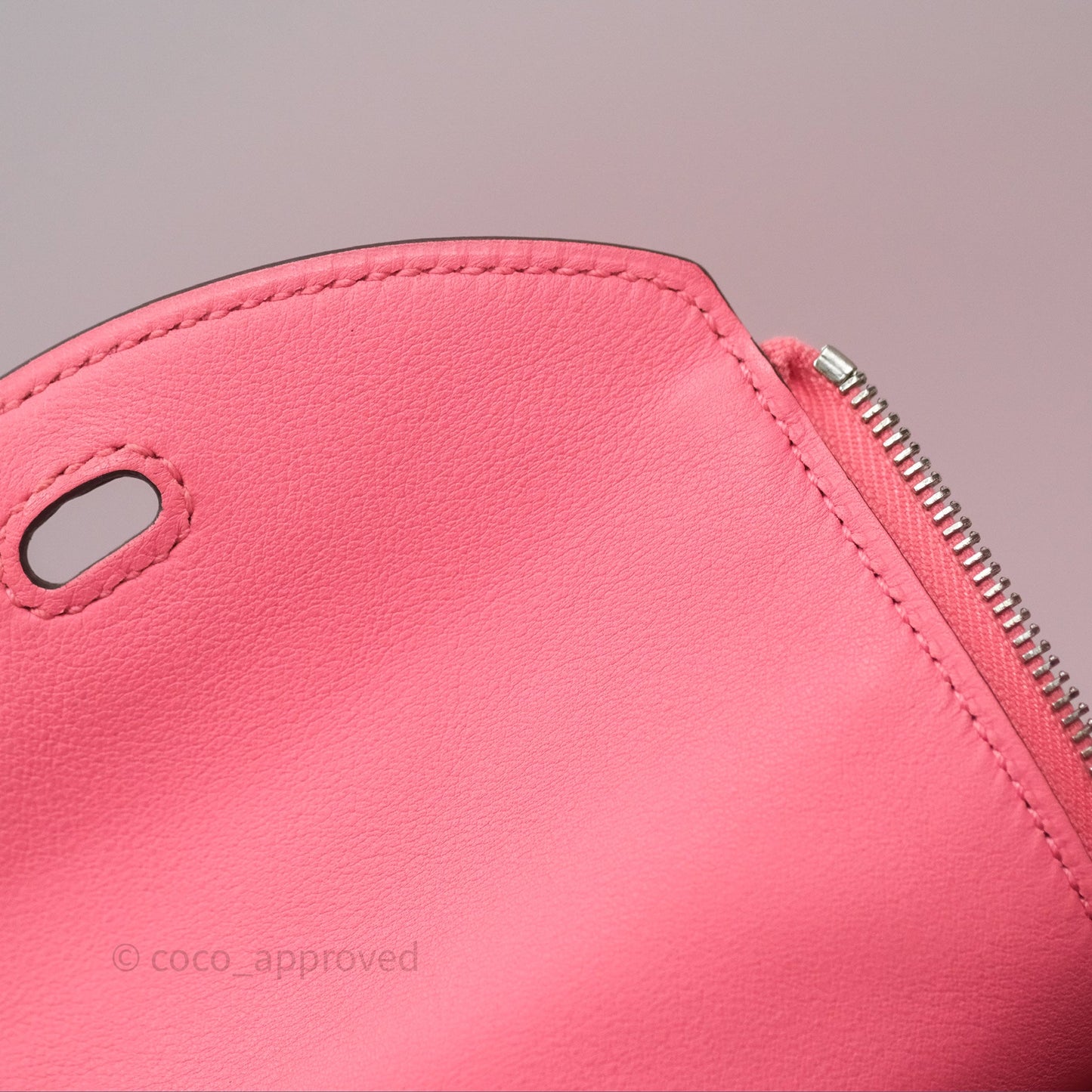 Hermès Mini Lindy 20 Rose Ete K4 Swift Palladium Hardware