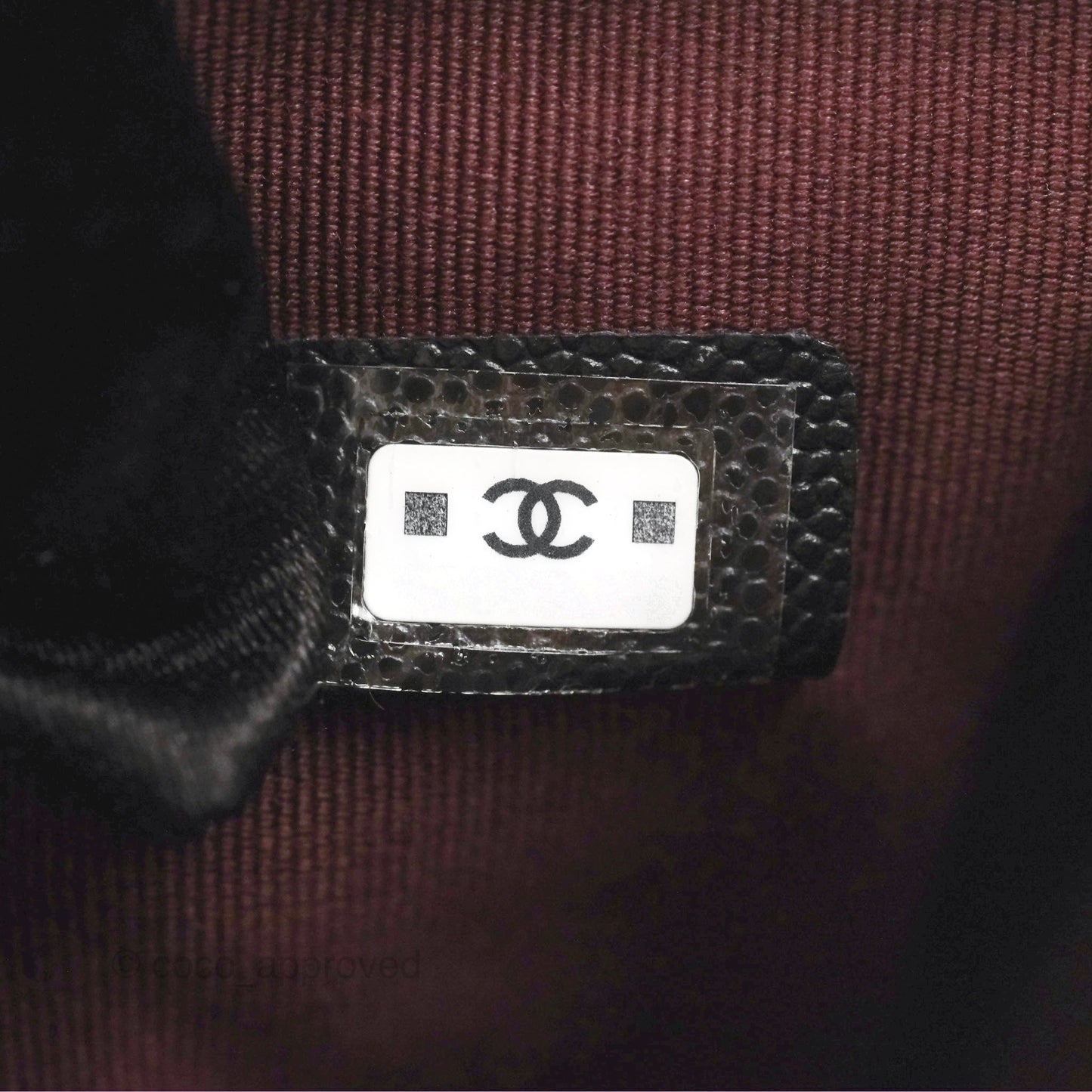 Chanel Medium Quilted O Case Black Caviar Silver Hardware