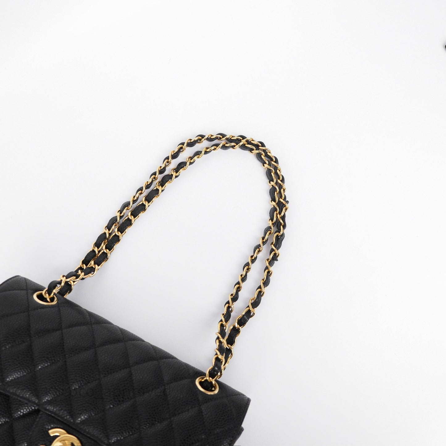 Chanel Quilted Small Classic Flap Black Caviar Gold Hardware