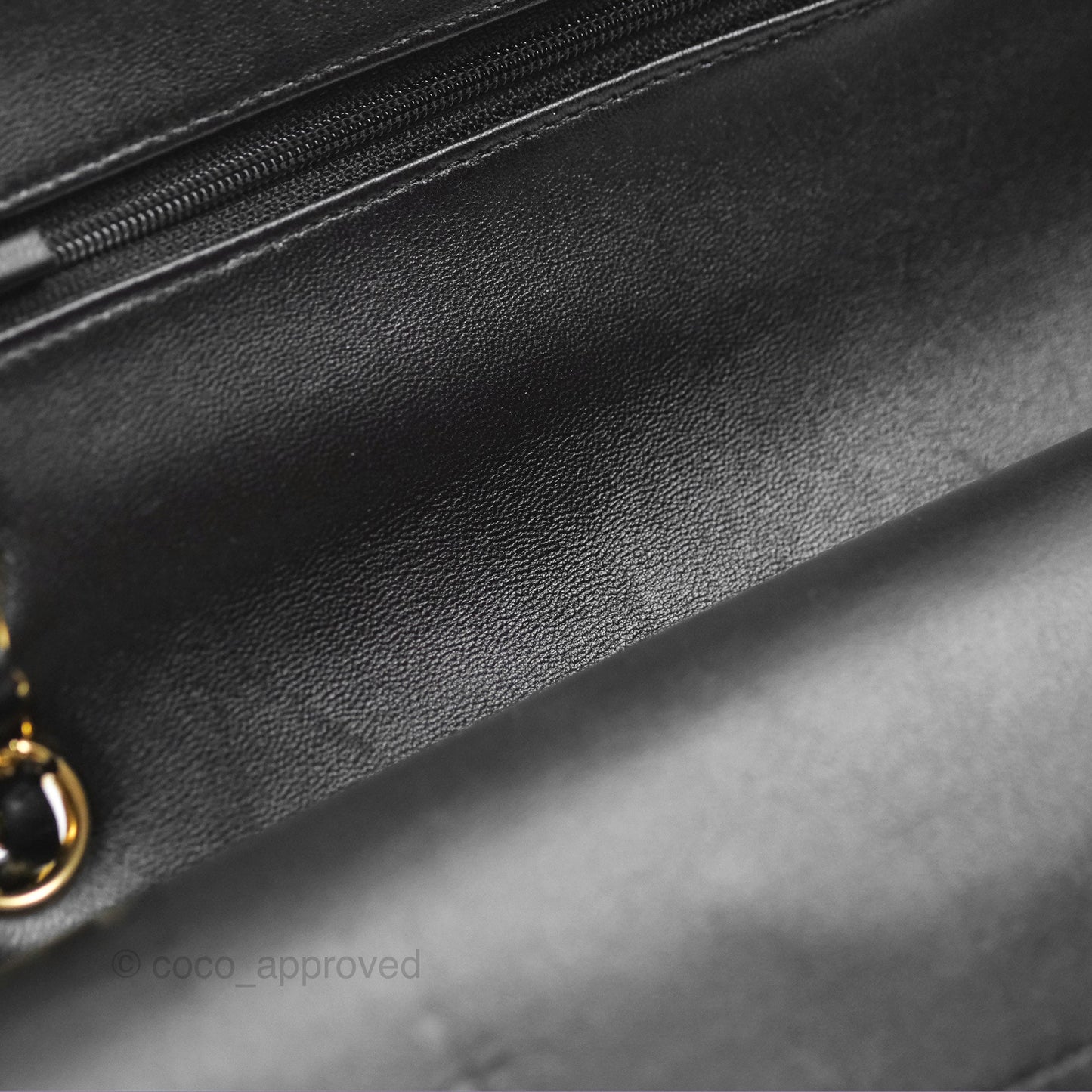 Chanel Classic M/L Medium Flap Quilted Black Lambskin Gold Hardware