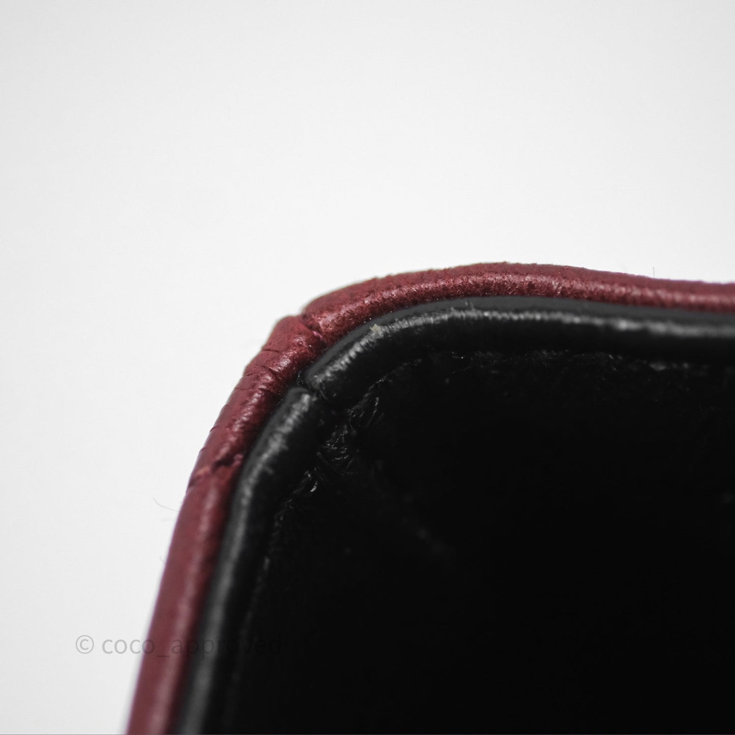 Chanel Vintage Mini Square Burgundy Lambskin 24K Gold Hardware