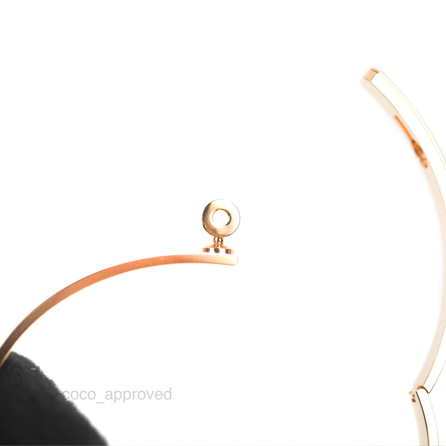 Hermès Kelly Bracelet PM 4 Diamonds Rose Gold