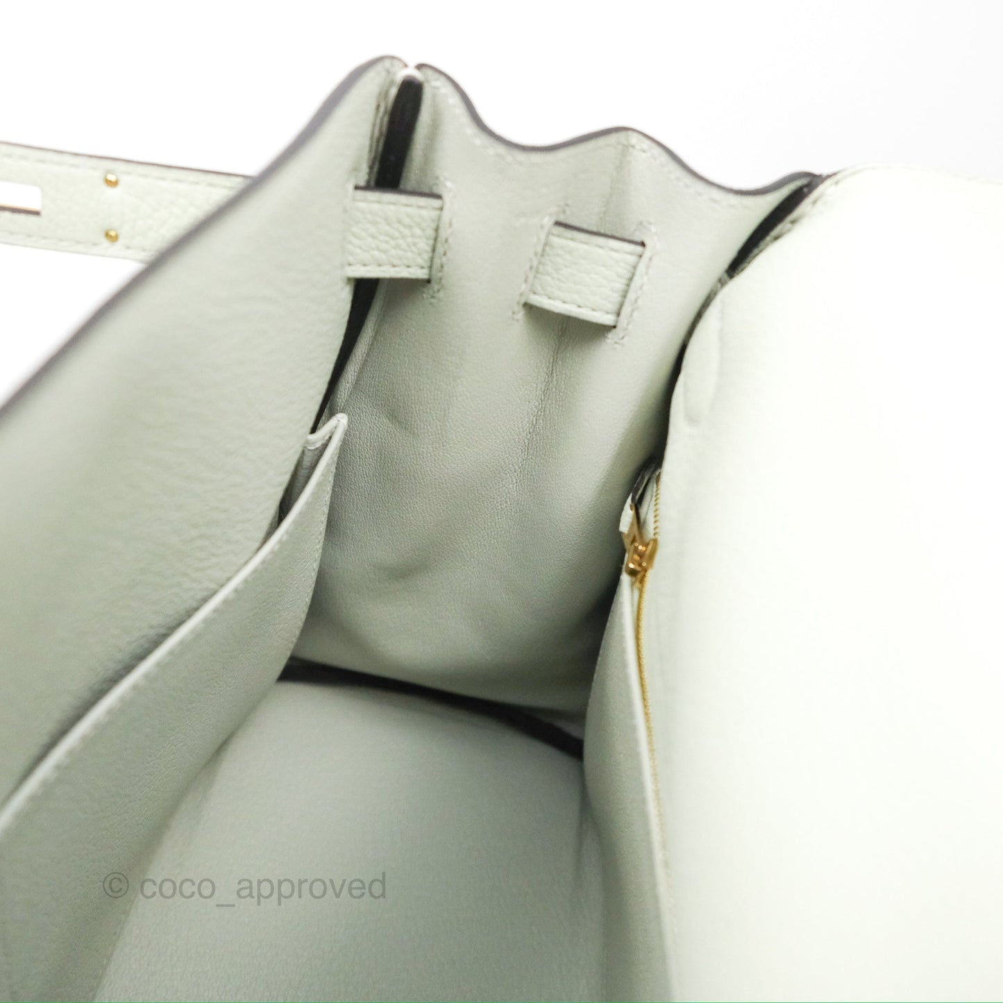 Hermès Kelly II 28 Retourne Togo Gris Neve Gold Hardware