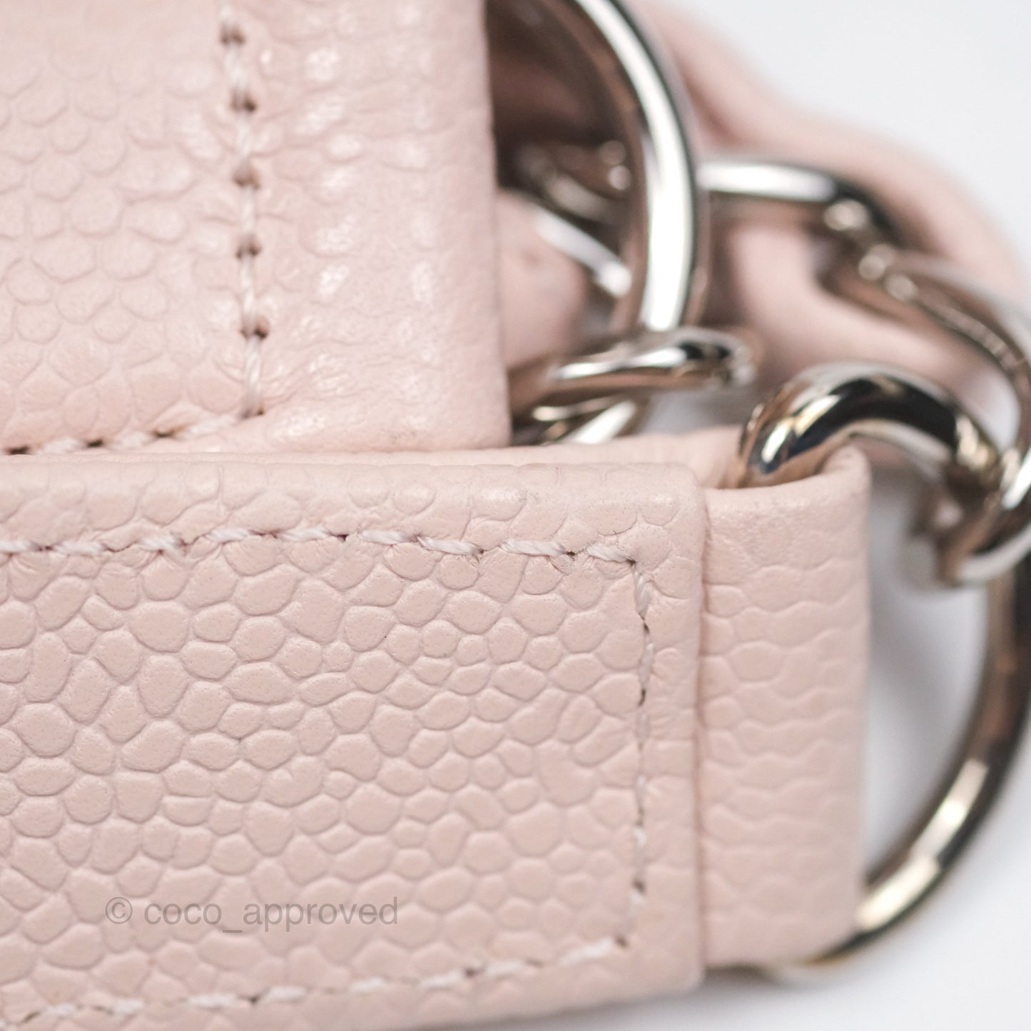 Chanel GST Pink Caviar Silver Hardware
