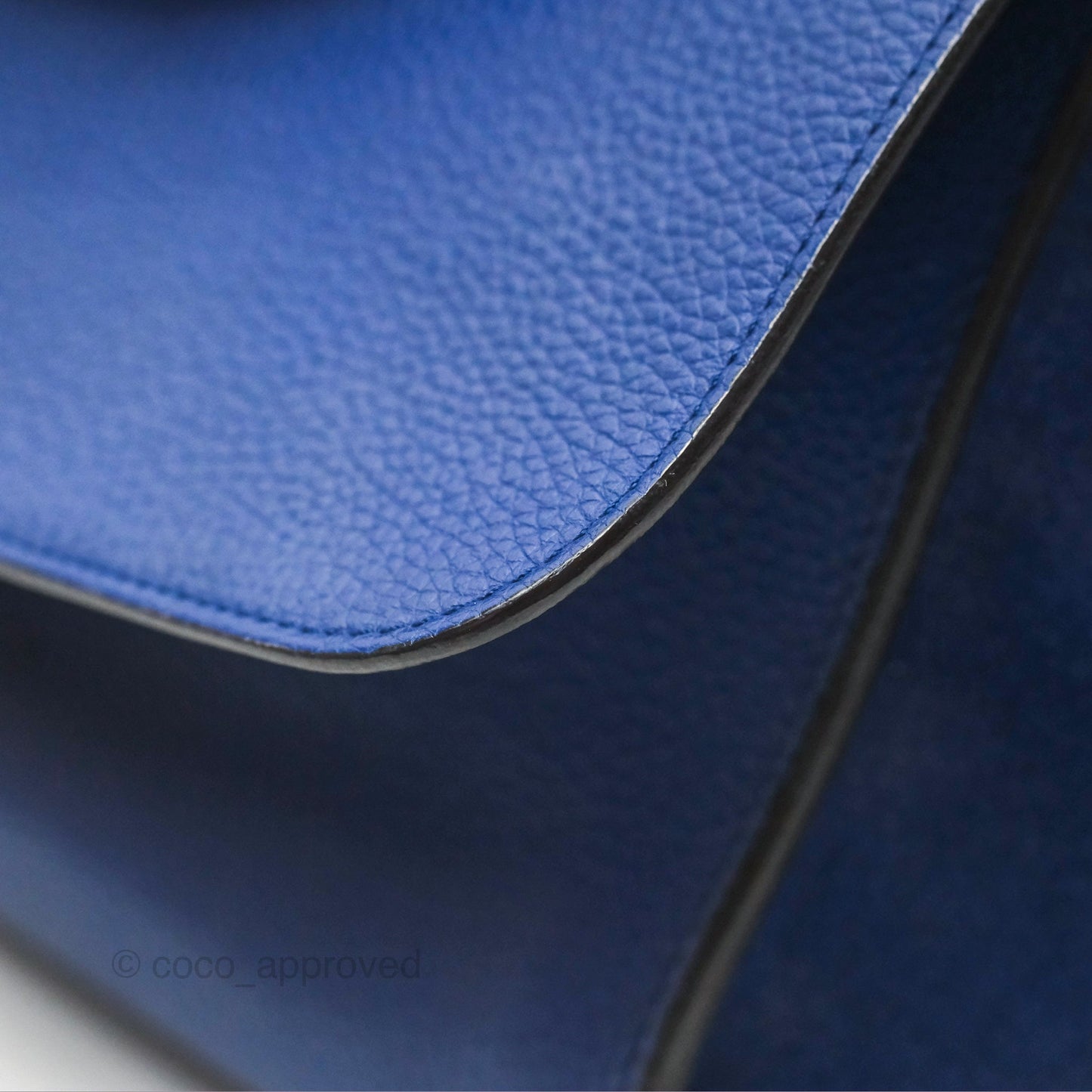 Celine Small Sleek Trapeze Blue Calfskin