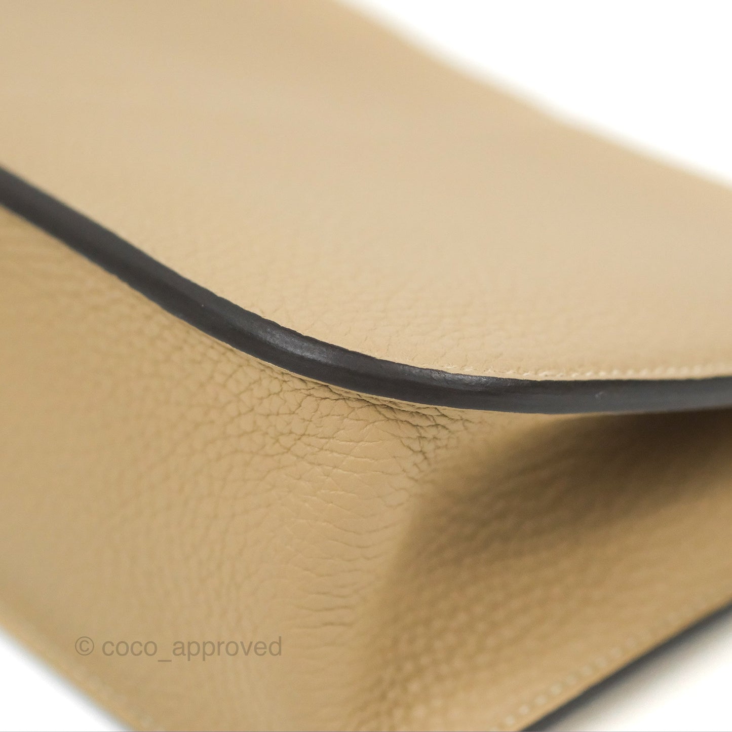 Hermès Halzan 25 Trench/Etoupe Clemence Gold Hardware