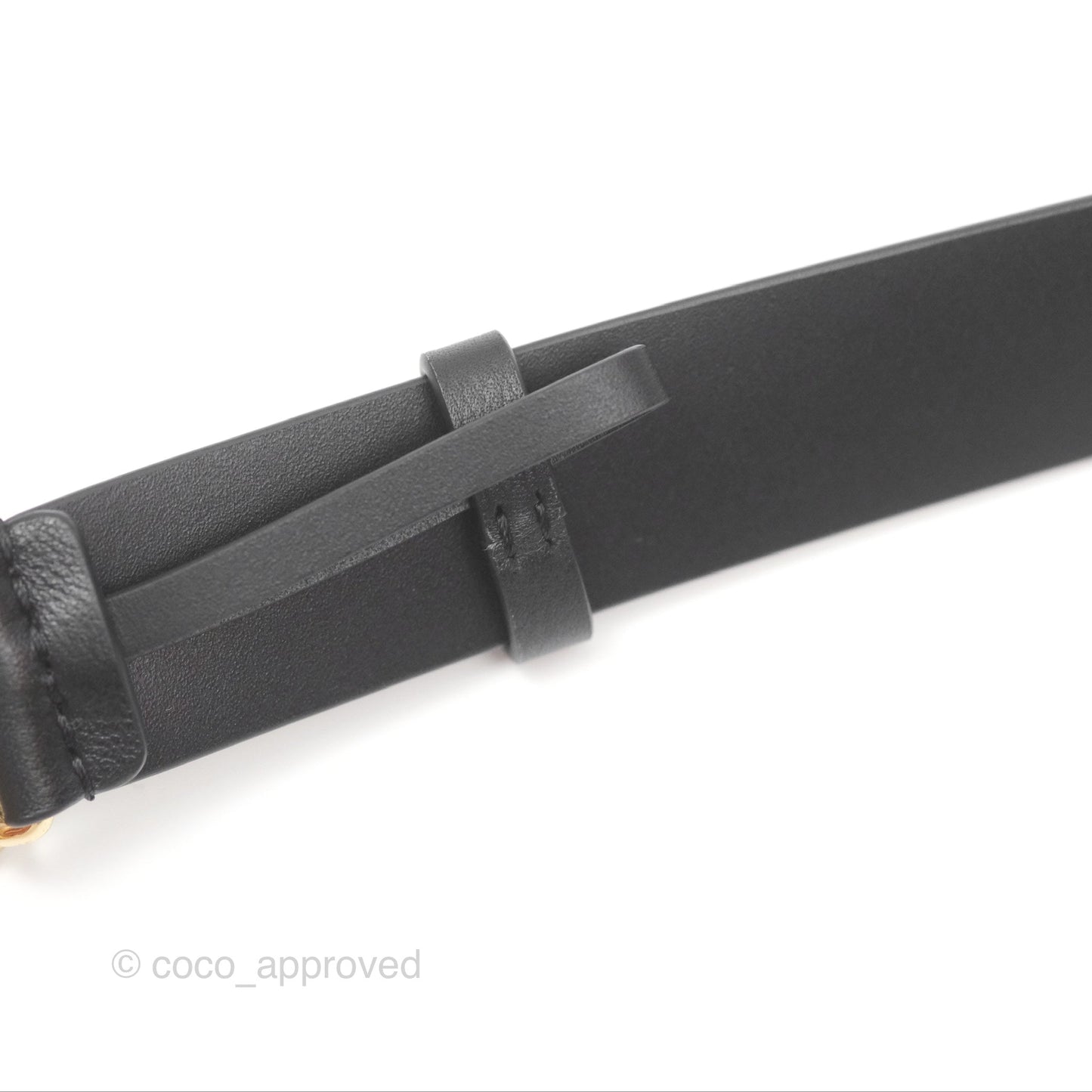 Chanel Crystal CC Belt Black Size 80 24C