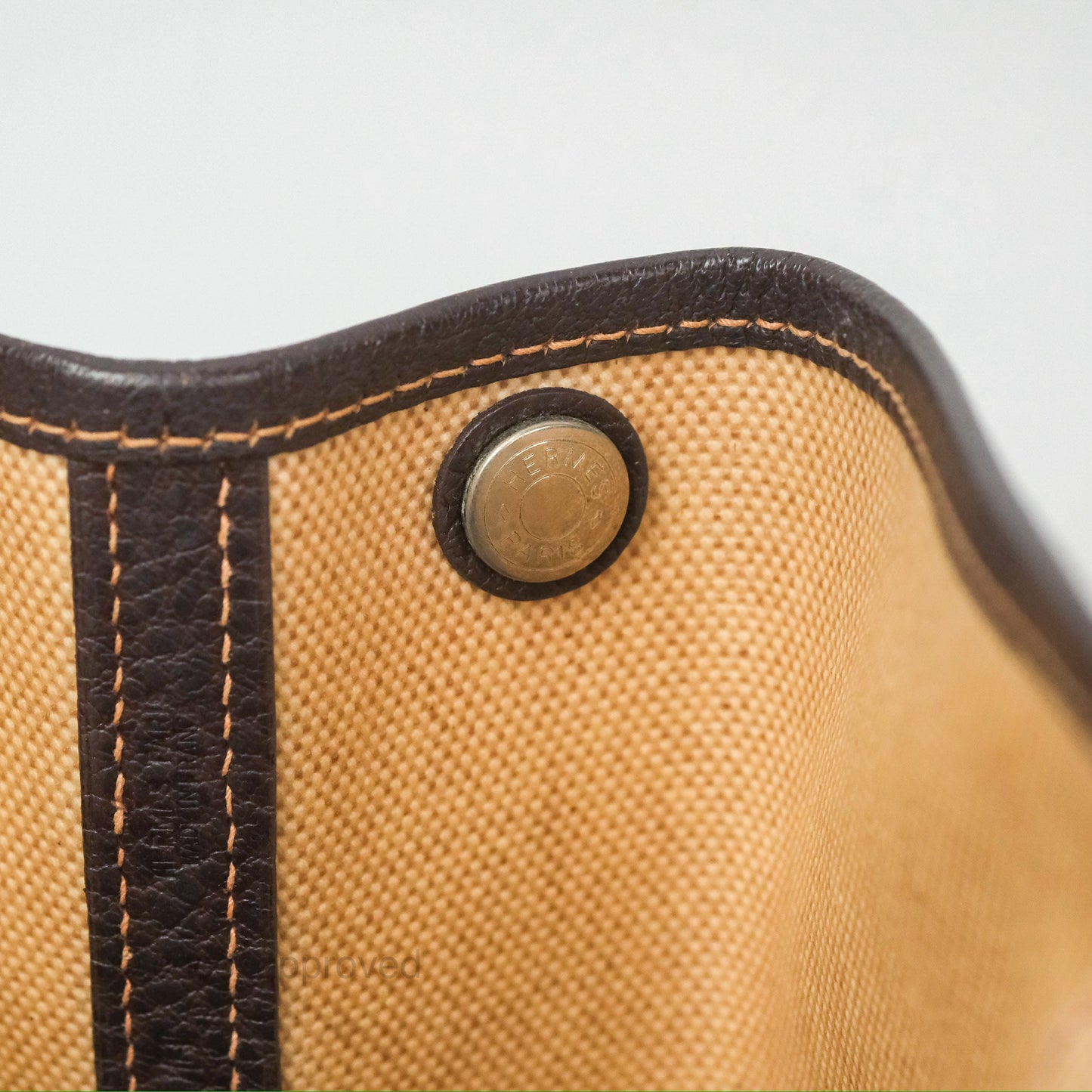 Hermès Garden Party 30 Canvas Brown/ Natural
