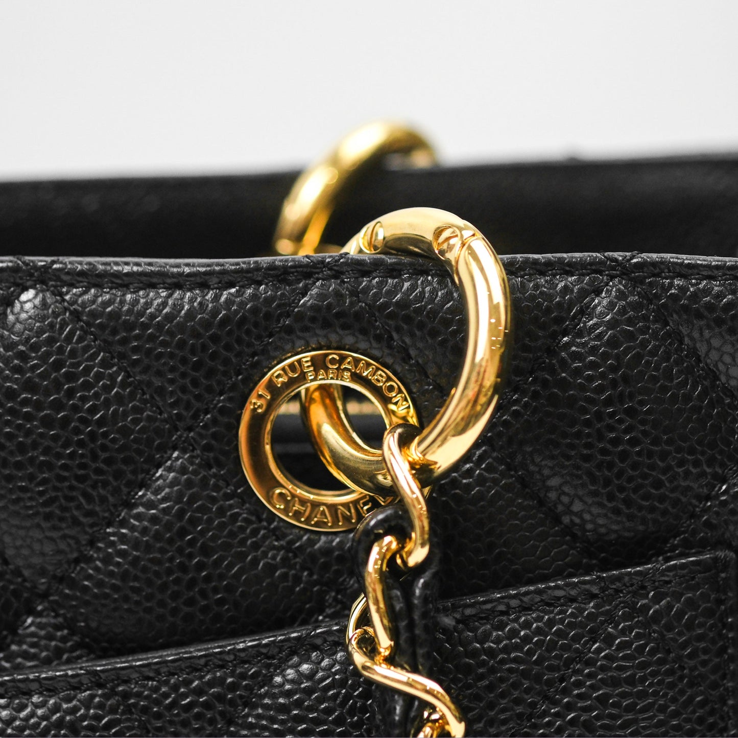 Chanel GST Black Caviar Gold Hardware