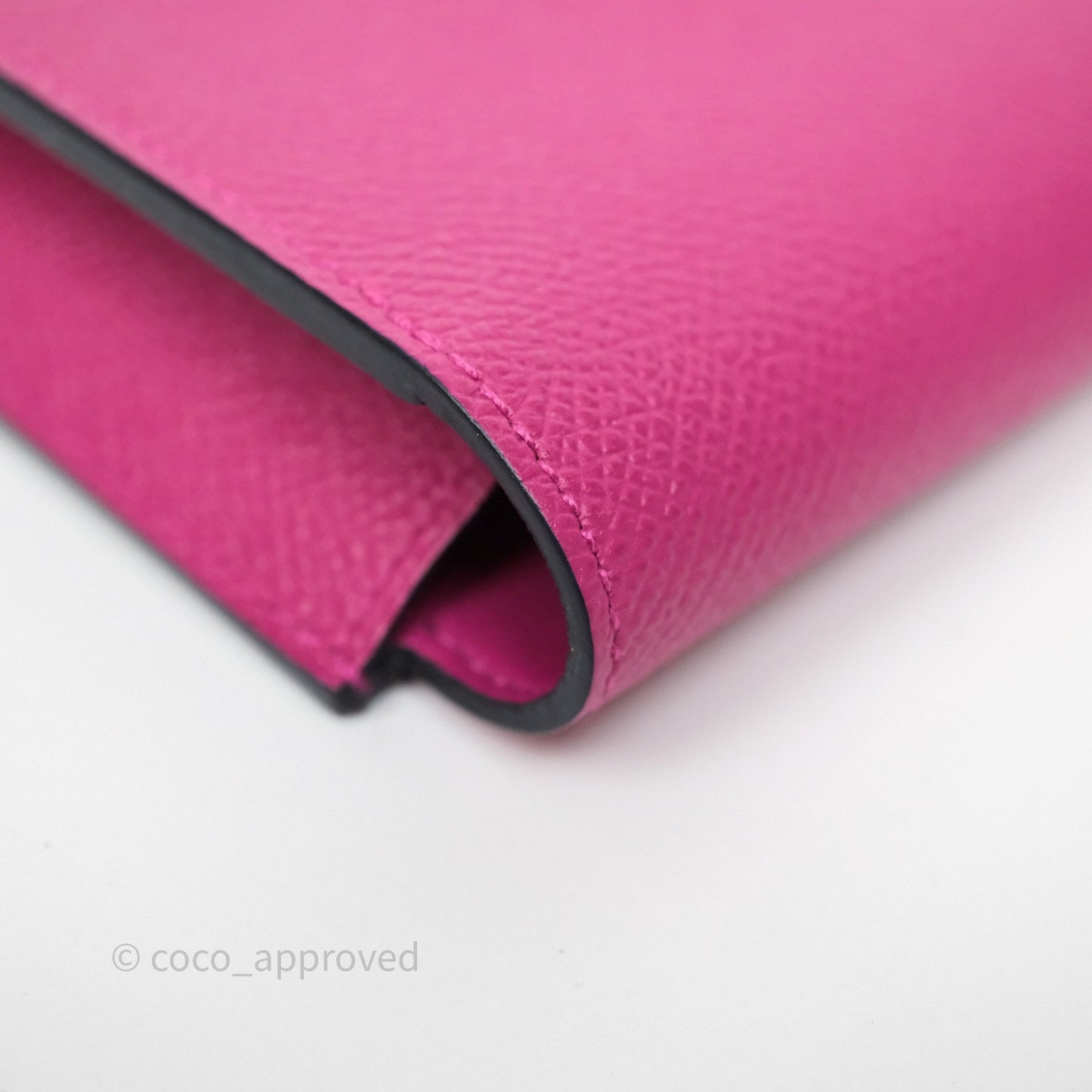 Hermès Passant Compact Wallet Epsom Purple