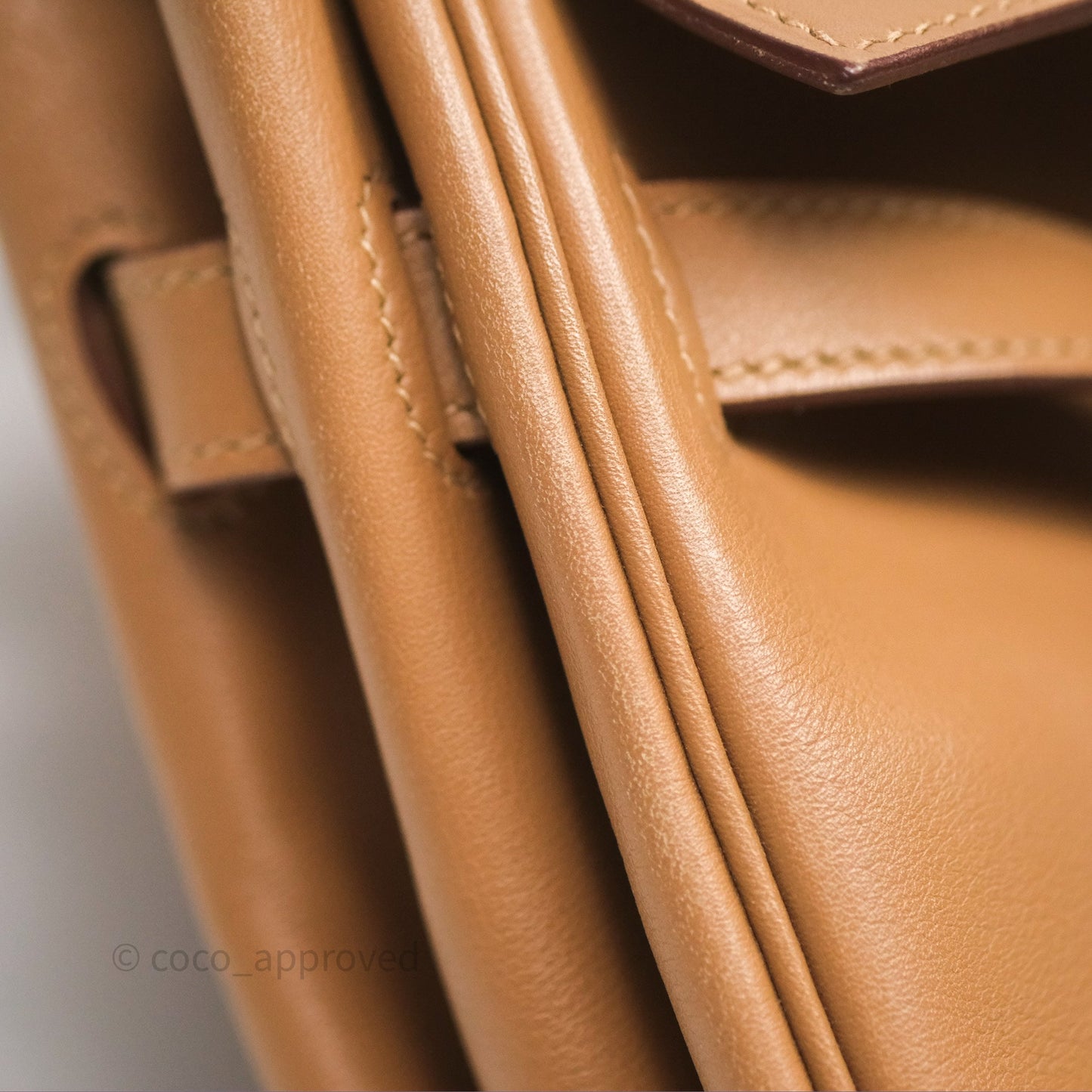 Hermès Kelly 35 Retourne Chai 0M Evercolor Palladium Hardware