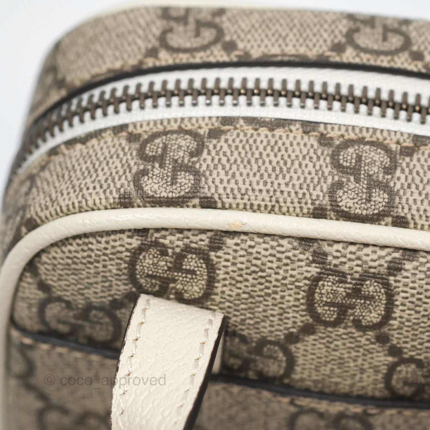 Gucci Ophidia GG Supreme Mini Crossbody Bag White