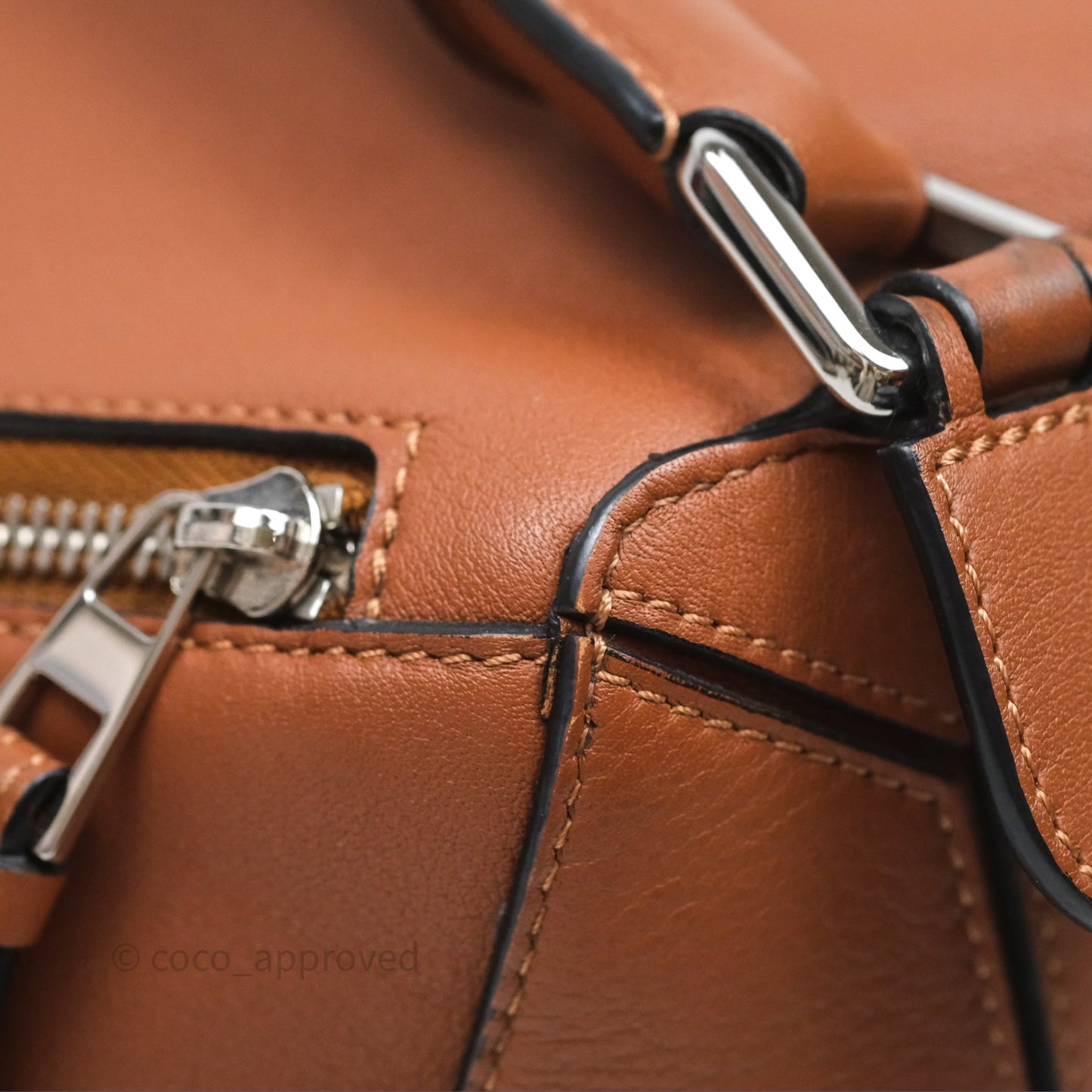 Loewe Medium Puzzle Bag Tan Calfskin